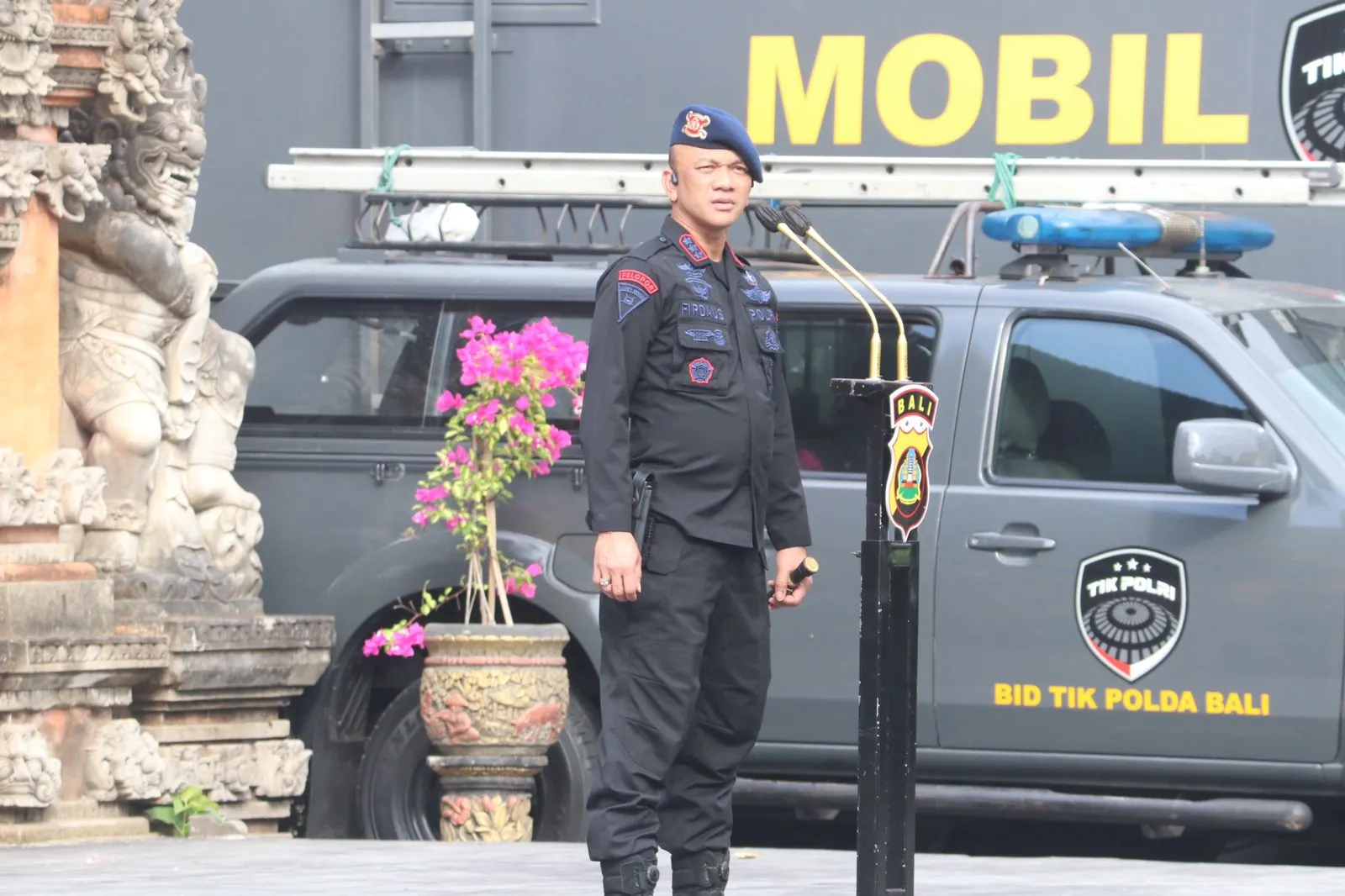 Polda Bali Gelar Apel OMB Tahap Penetapan Hasil Pemilu