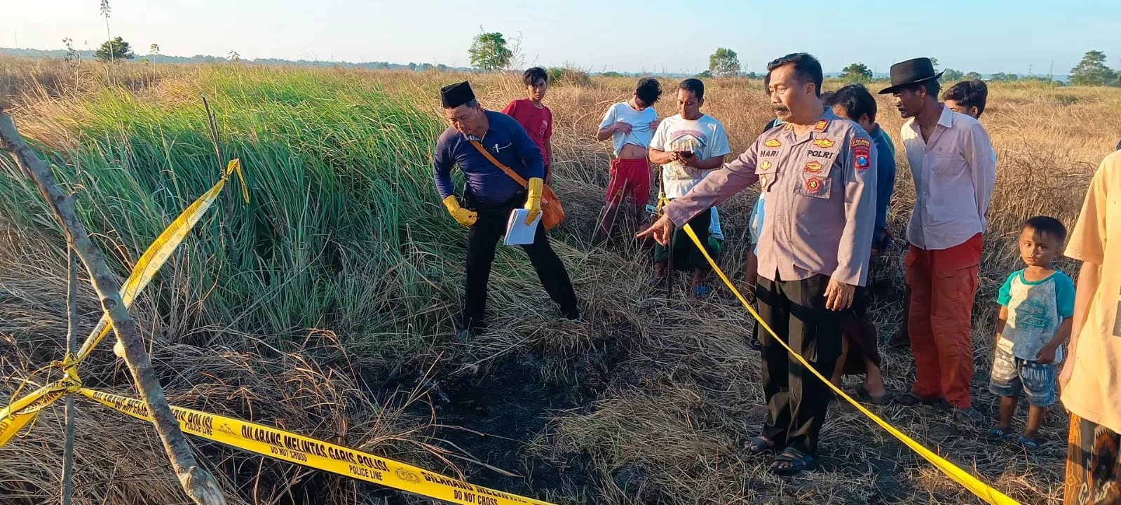 Kerangka Mayat Ditemukan Hangus Terbakar di Dusun Moroagung, Polres Bangkalan Tunggu Hasil Pemeriksaan Forensik