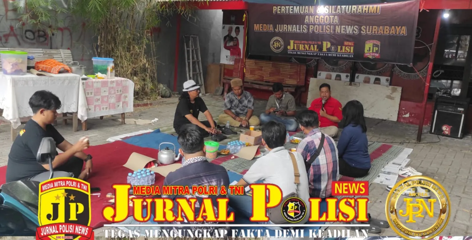 Pertemuan dan silaturahmi Media Jurnal Polisi News Surabaya