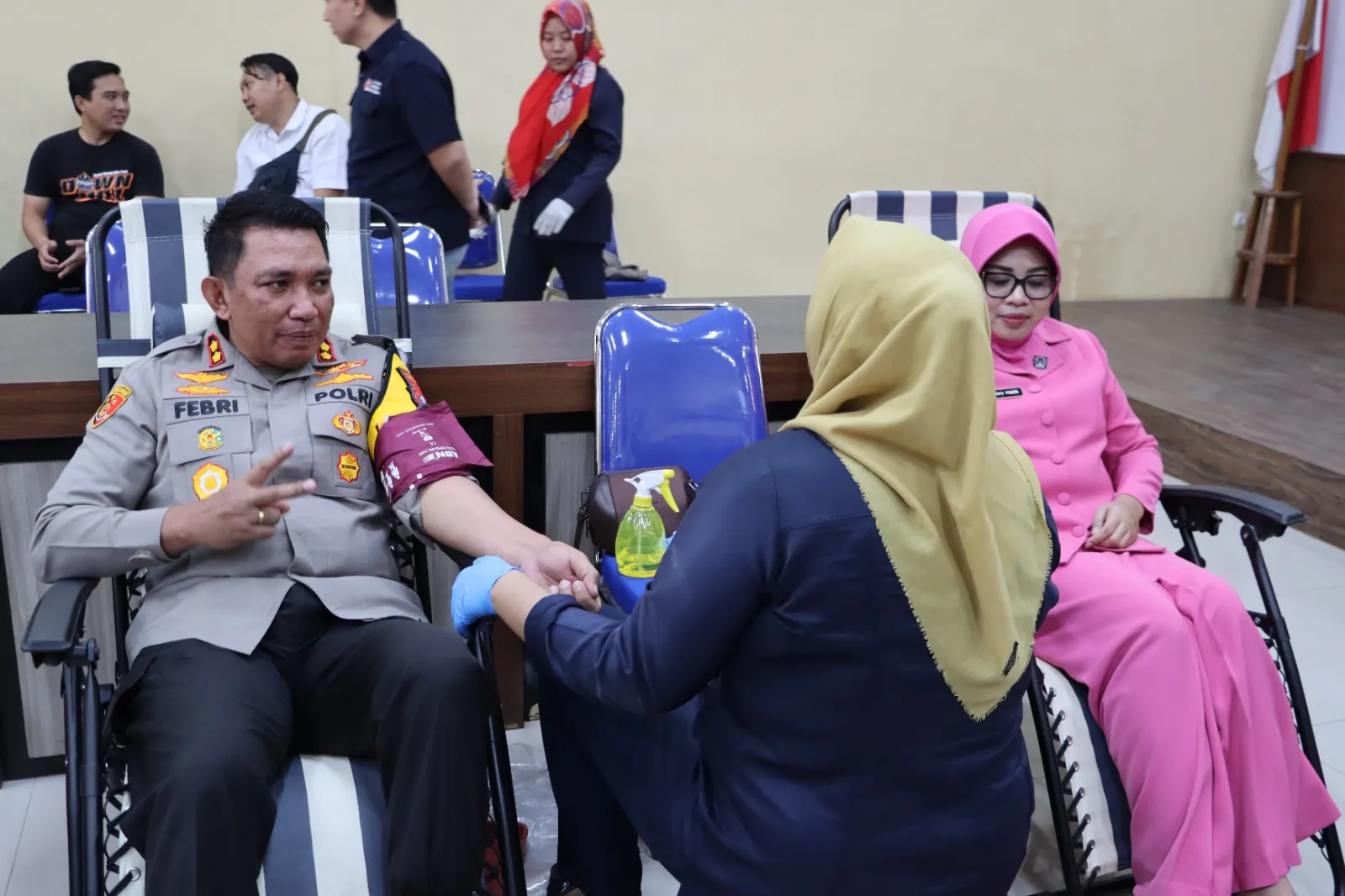 Bantu PMI Penuhi Stok Darah, Polres Bangkalan Gelar Donor Darah Jelang HUT Bhayangkara ke 78