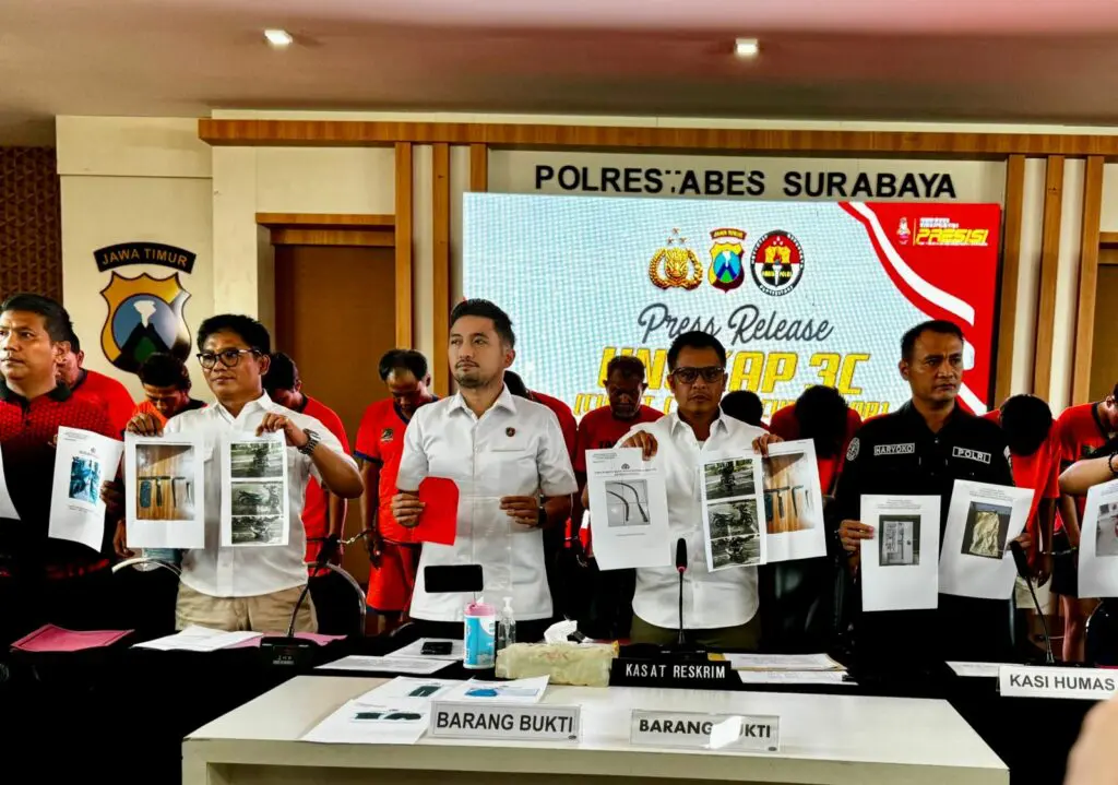 Satreskrim Polrestabes Surabaya Berhasil Bekuk 21 Pelaku Kejahatan Jalanan