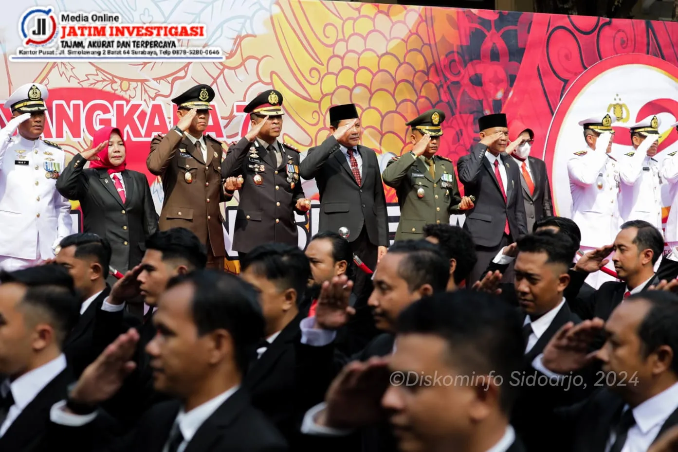 Plt Bupati Sidoarjo Subandi Ucapkan HUT Bhayangkara ke- 78 Tahun 2024, Doakan Polri Semakin Jaya