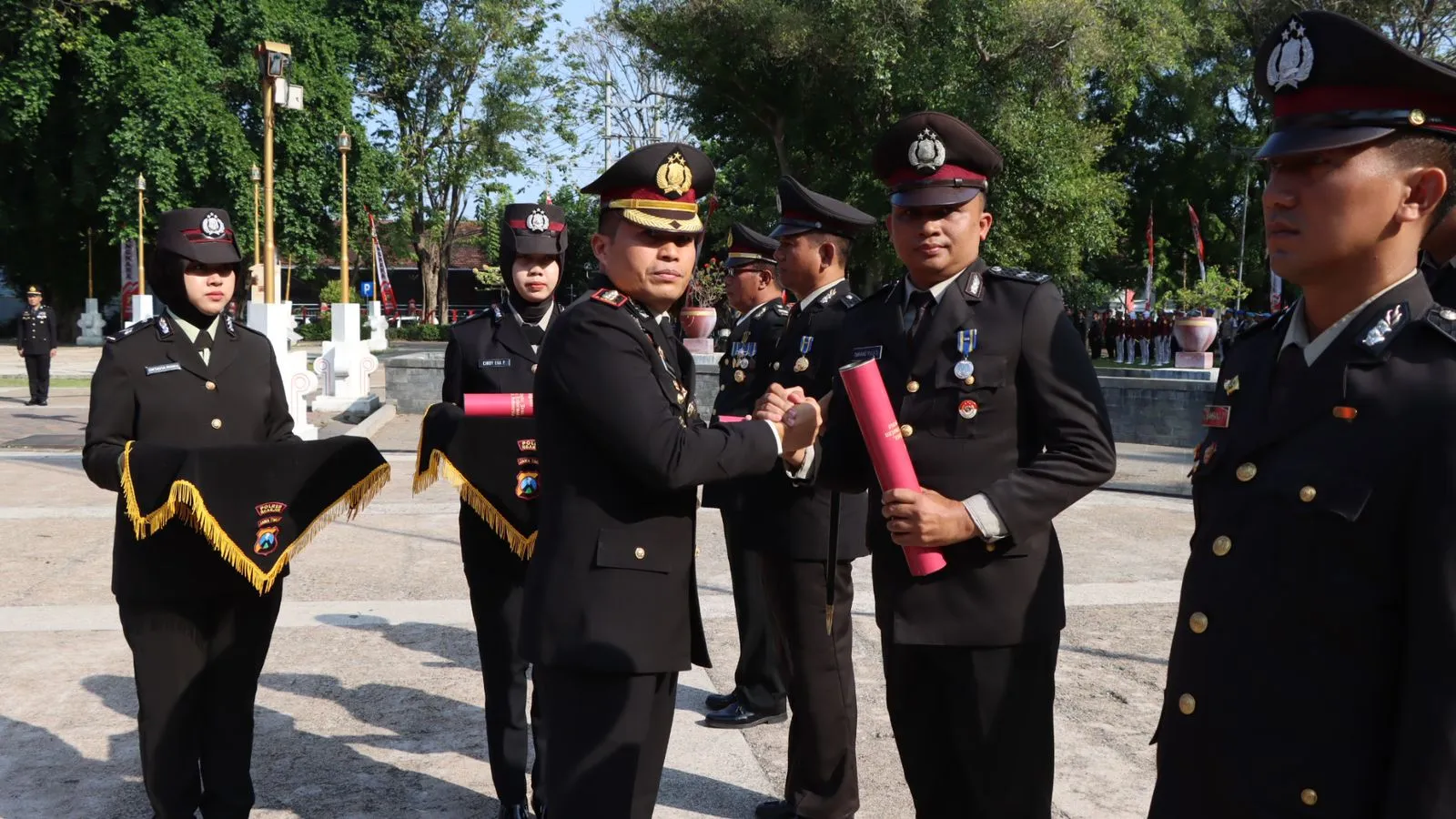 Polres Nganjuk Gelar Upacara Puncak Peringatan Hari Bhayangkara ke-78