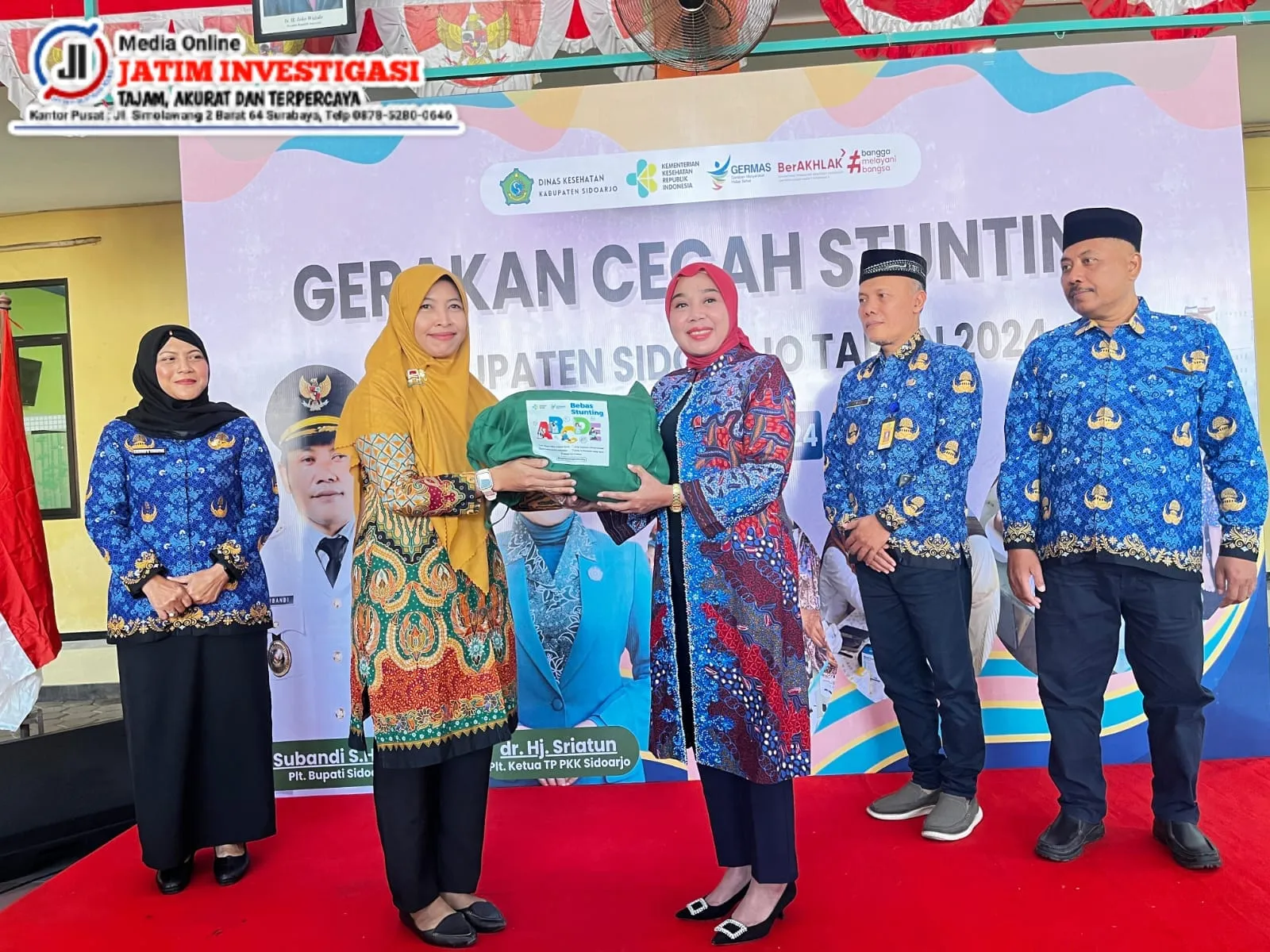 Dr. Sriatun Subandi Support Gerakan Serentak Cegah Stunting di Desa Kalisogo Jabon
