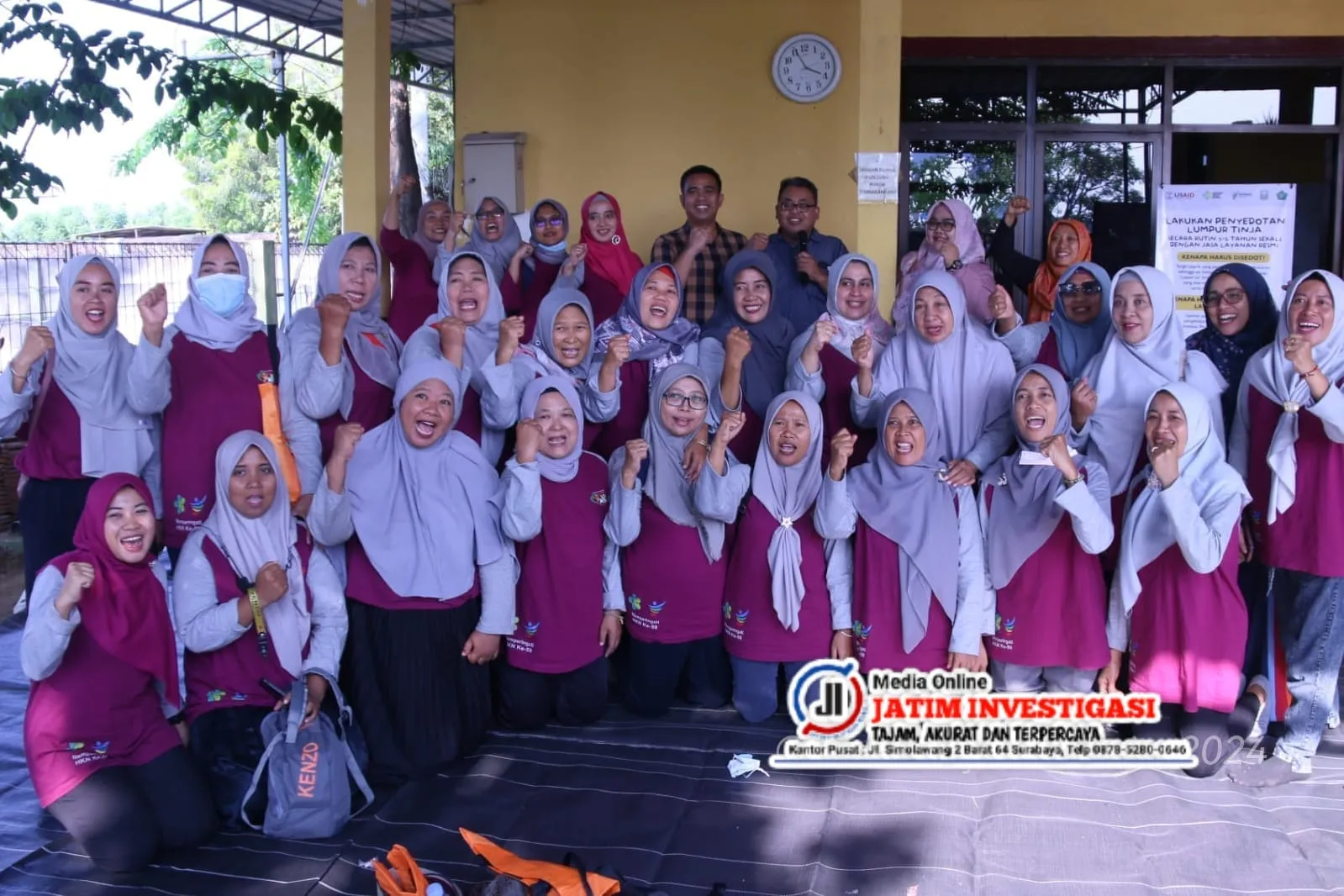 USAID IUWASH Dampingi Kader Kesehatan Puskesmas Sekardangan Studi Lapang di UPTD PALD Sidoarjo
