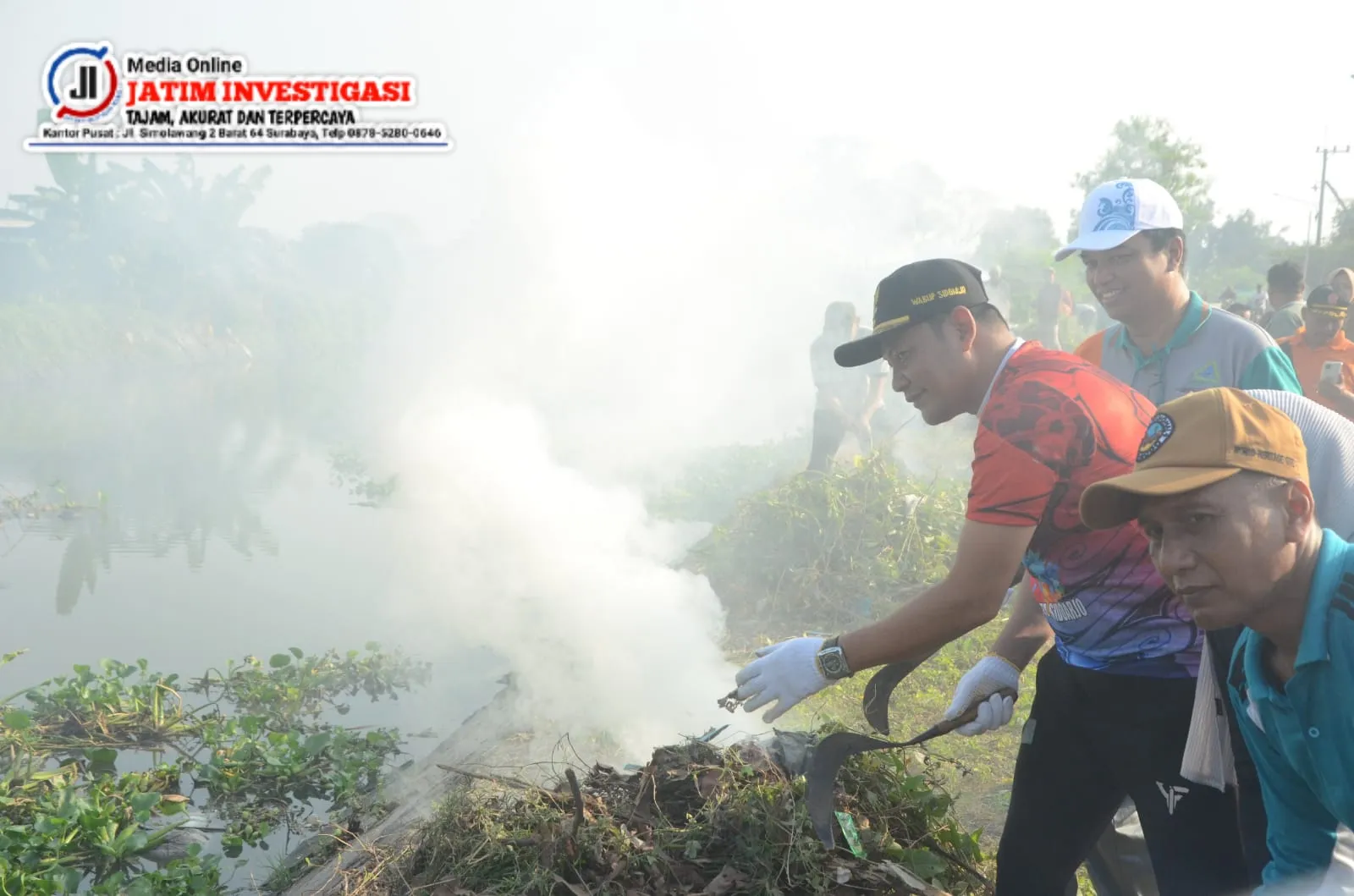 Plt. Bupati Sidoarjo Gerakkan OPD untuk Kerja Bakti Massal Pasca Robohnya Jembatan Kedungpeluk