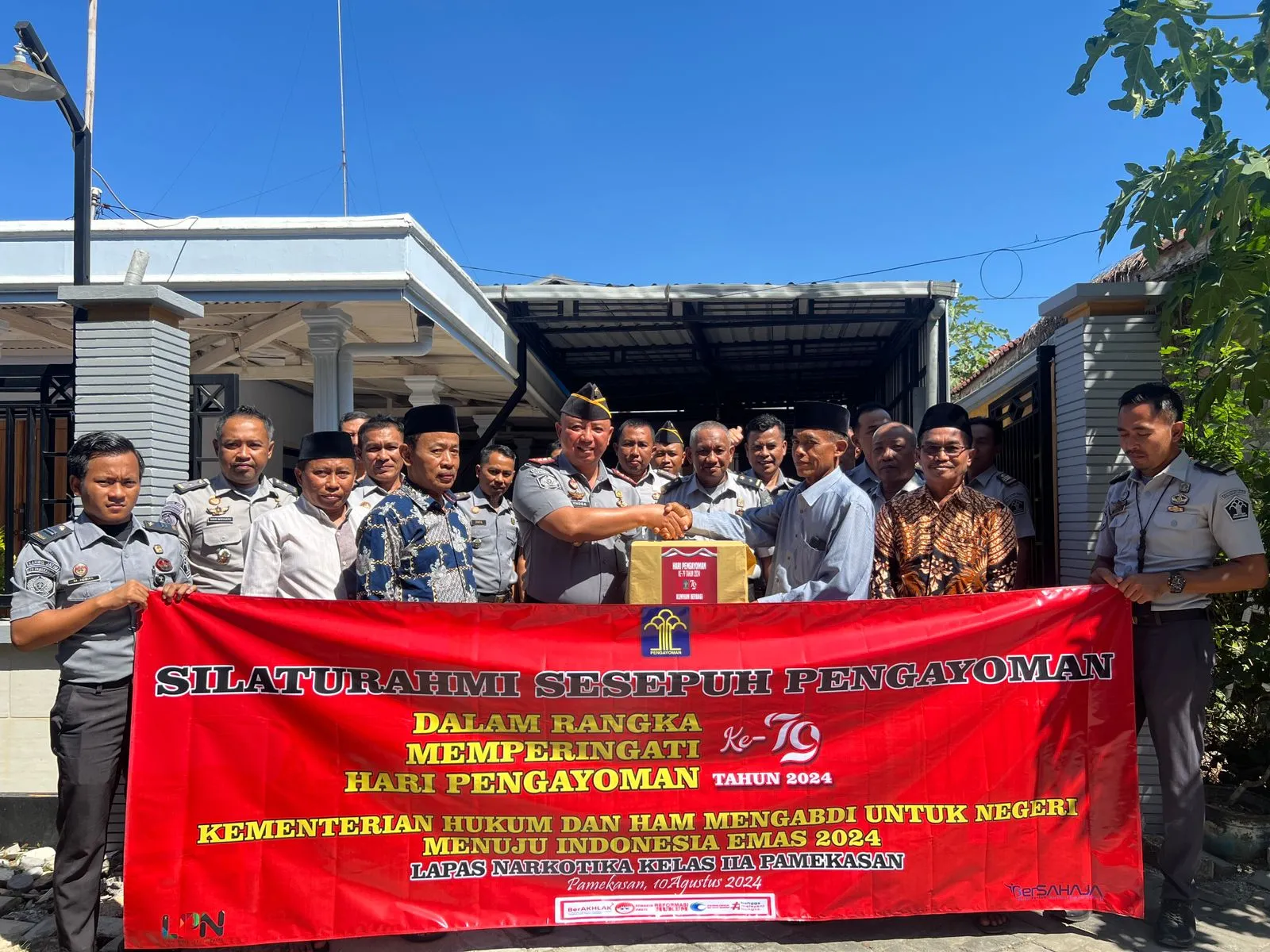 Perkuat Tali Persaudaraan, Lapas Narkotika Kelas IIA Pamekasan Kanwil Kemenkumham Jatim Gelar Silaturahmi dengan Purna Bhakti