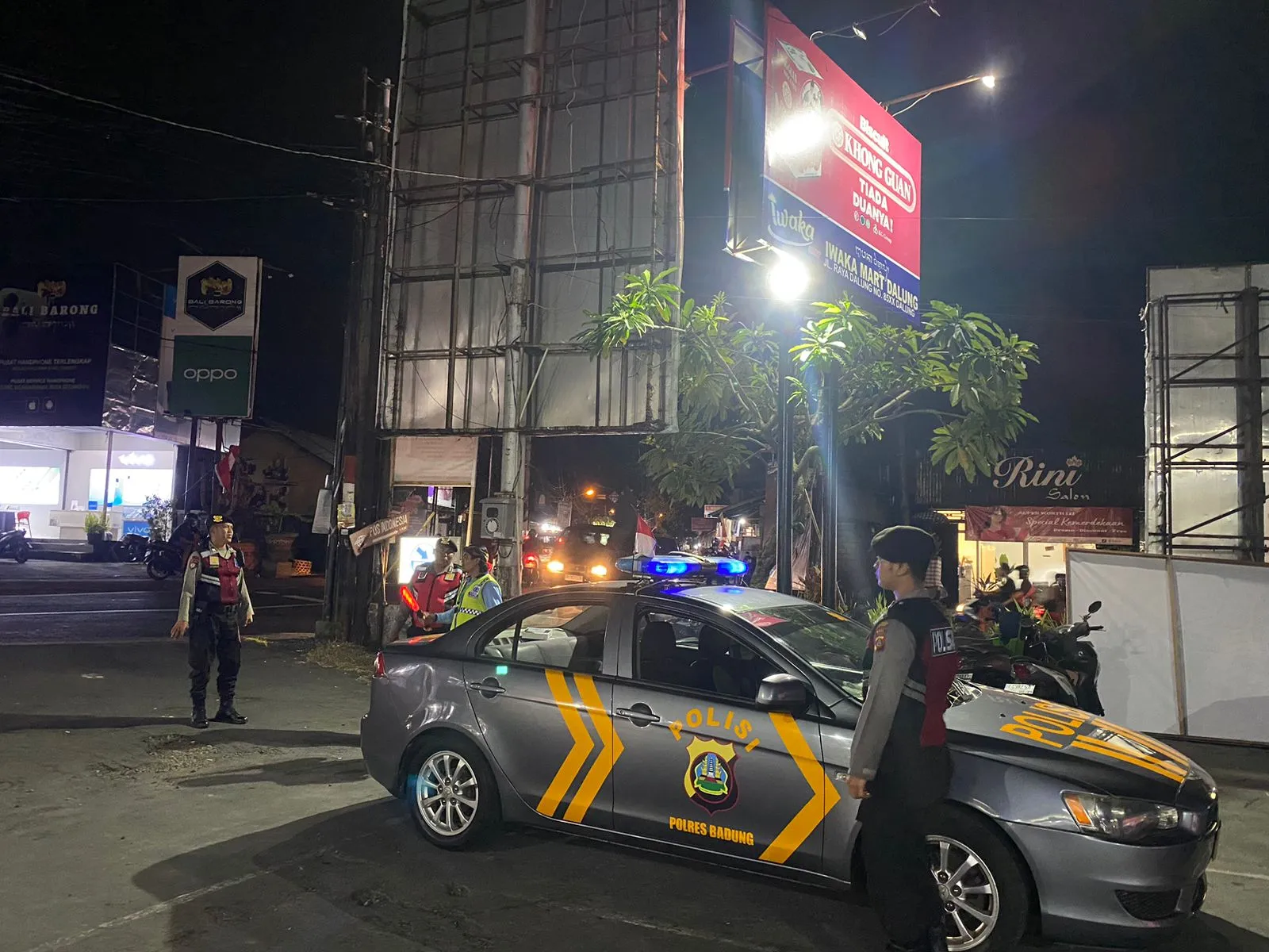 Blue Light Patrol Satuan Samapta Polres Badung, Cegah Terjadinya Gangguan Kamtibmas