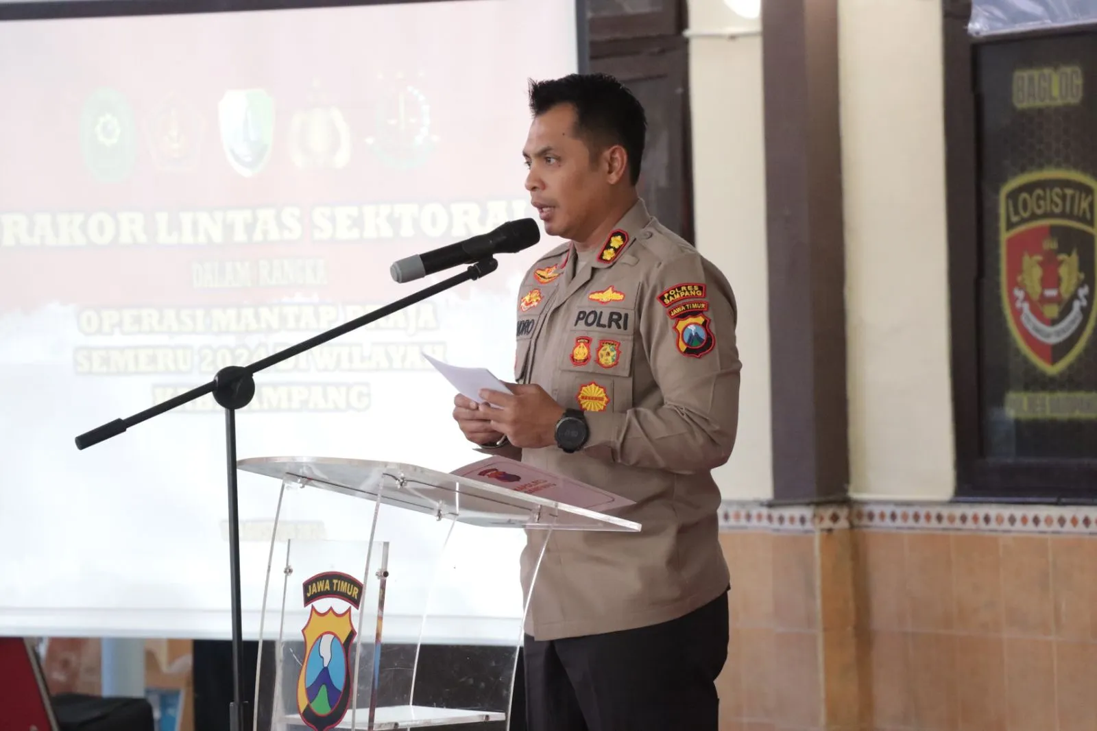 Kapolres Sampang Buka Rakor Lintas Sektor Ops Mantap Praja Semeru