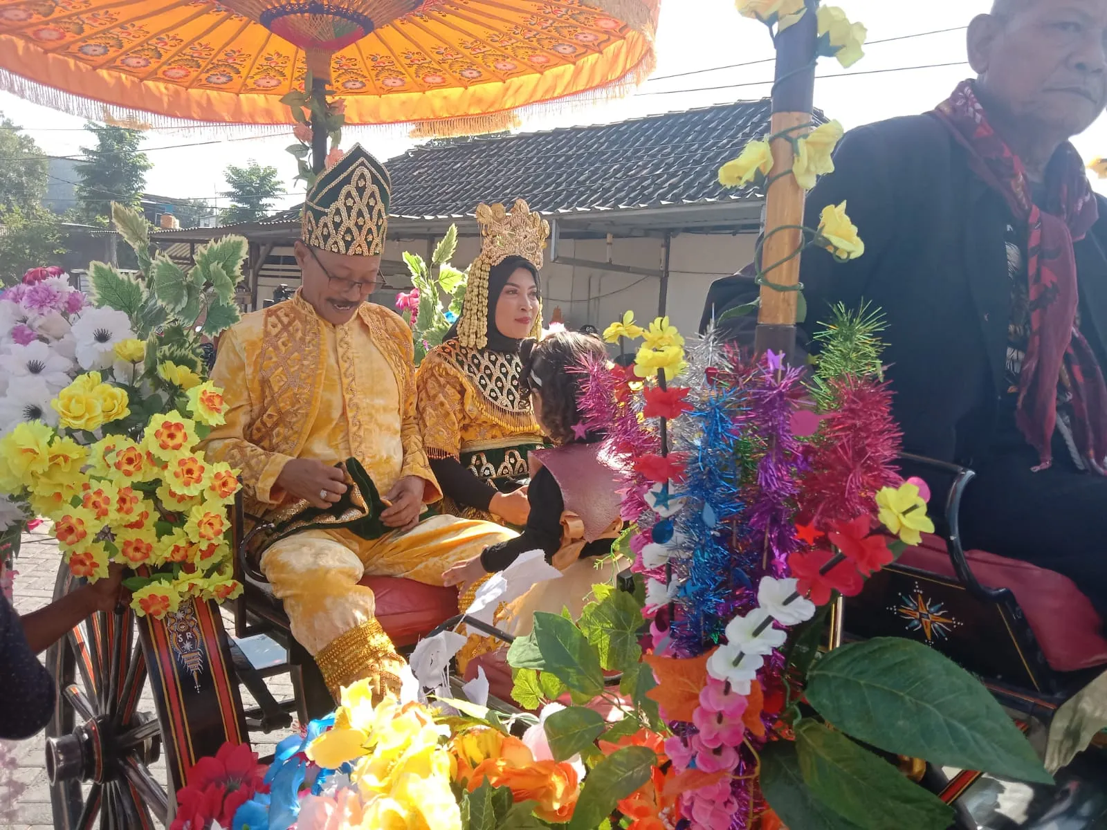 Masyarakat Desa Domas Menggelar Karnaval Meriahkan HUT Ke - 69 Kemerdekaan Republik Indonesia