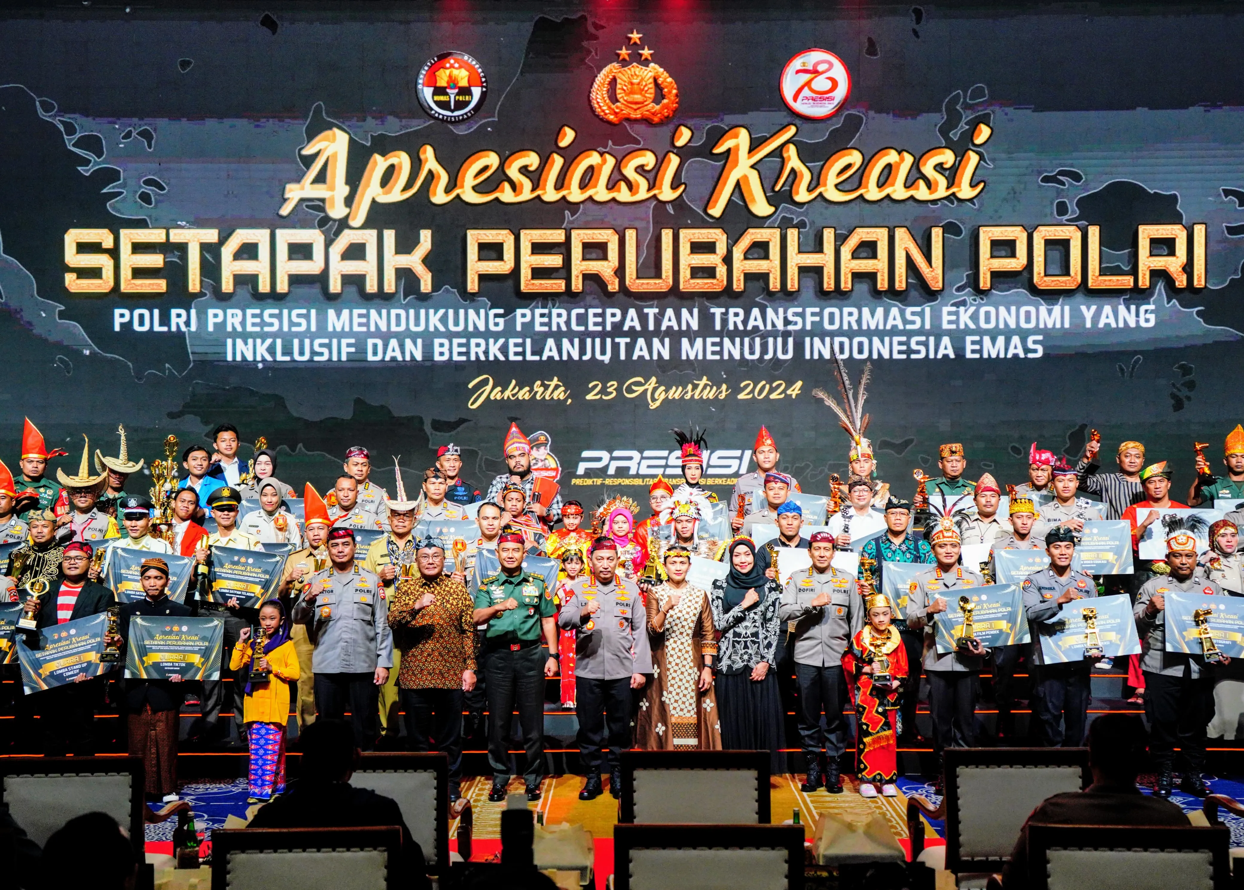 Bripka Agung Hidayat Raih Juara II Lomba TikTok Kategori TNI-Polri pada Awarding Day Apresiasi Kreasi Setapak Perubahan Polri 2024