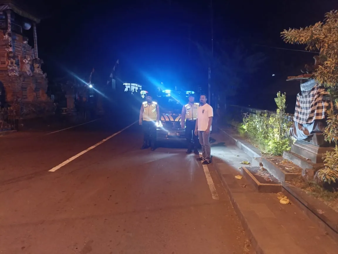 Persempit Ruang Gerak Kejahatan di Malam Hari, Polsek Abiansemal Tingkatkan Patroli Biru