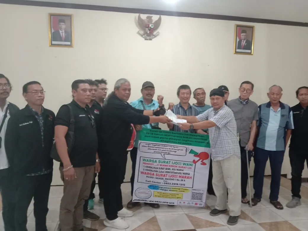 LSM Maki Jatim Terima Pengaduan Warga Terkait Surat ljo, Warga Desak Pemerintah Kota Surabaya Tunduk pada UU UUPA 1960