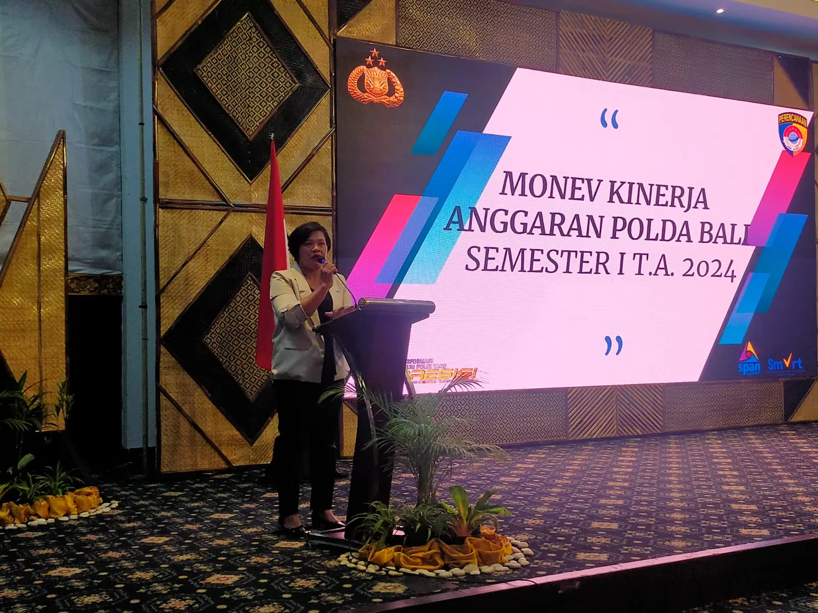 Polda Bali Gelar Monitoring dan Evaluasi Kinerja Anggaran Polda Bali Semester I (TA) 2024