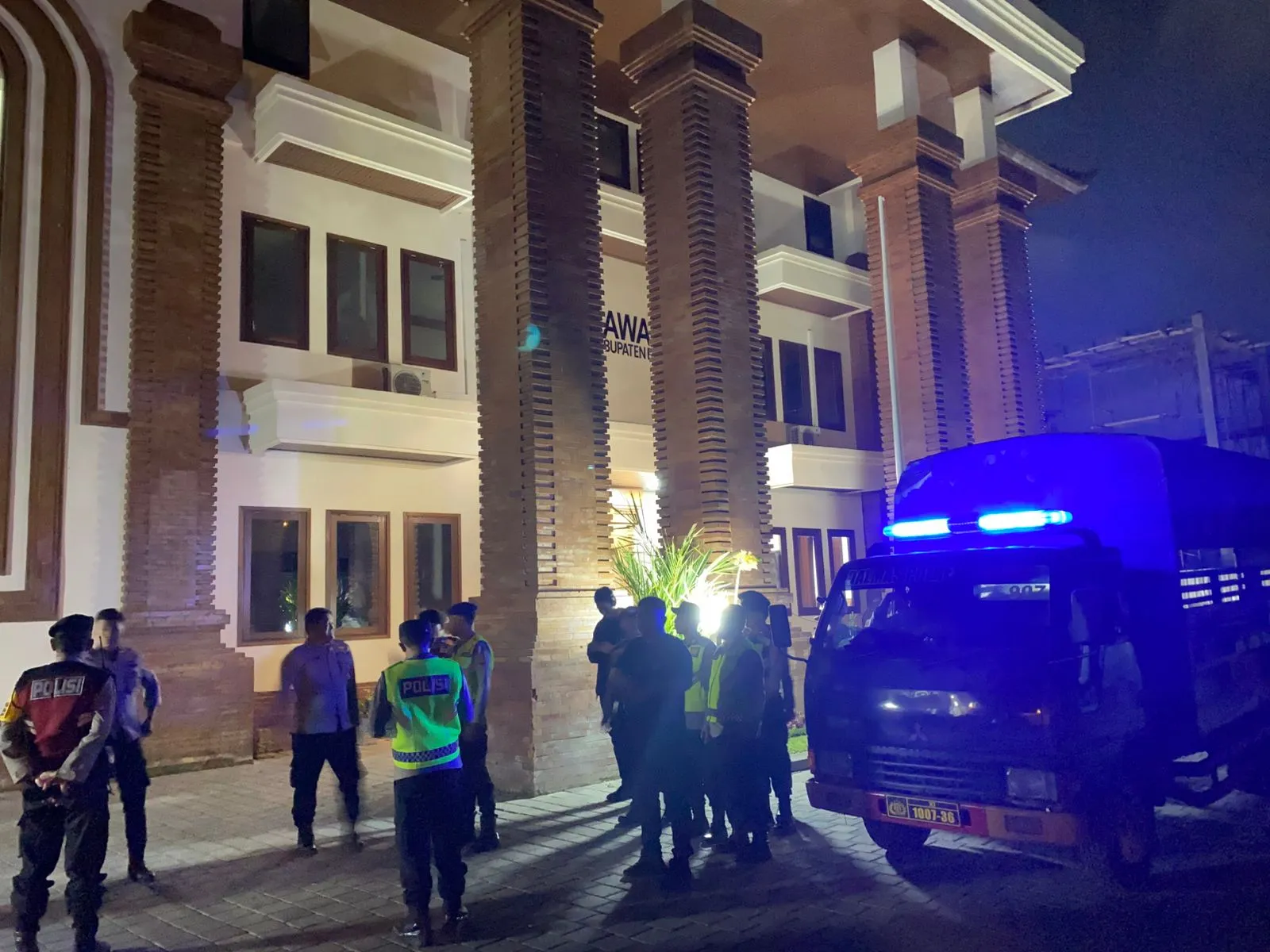 Satgas OMP Tingkatkan Patroli Ke Kantor KPU, Bawaslu dan Gudang Logistik KPU Kabupaten Badung