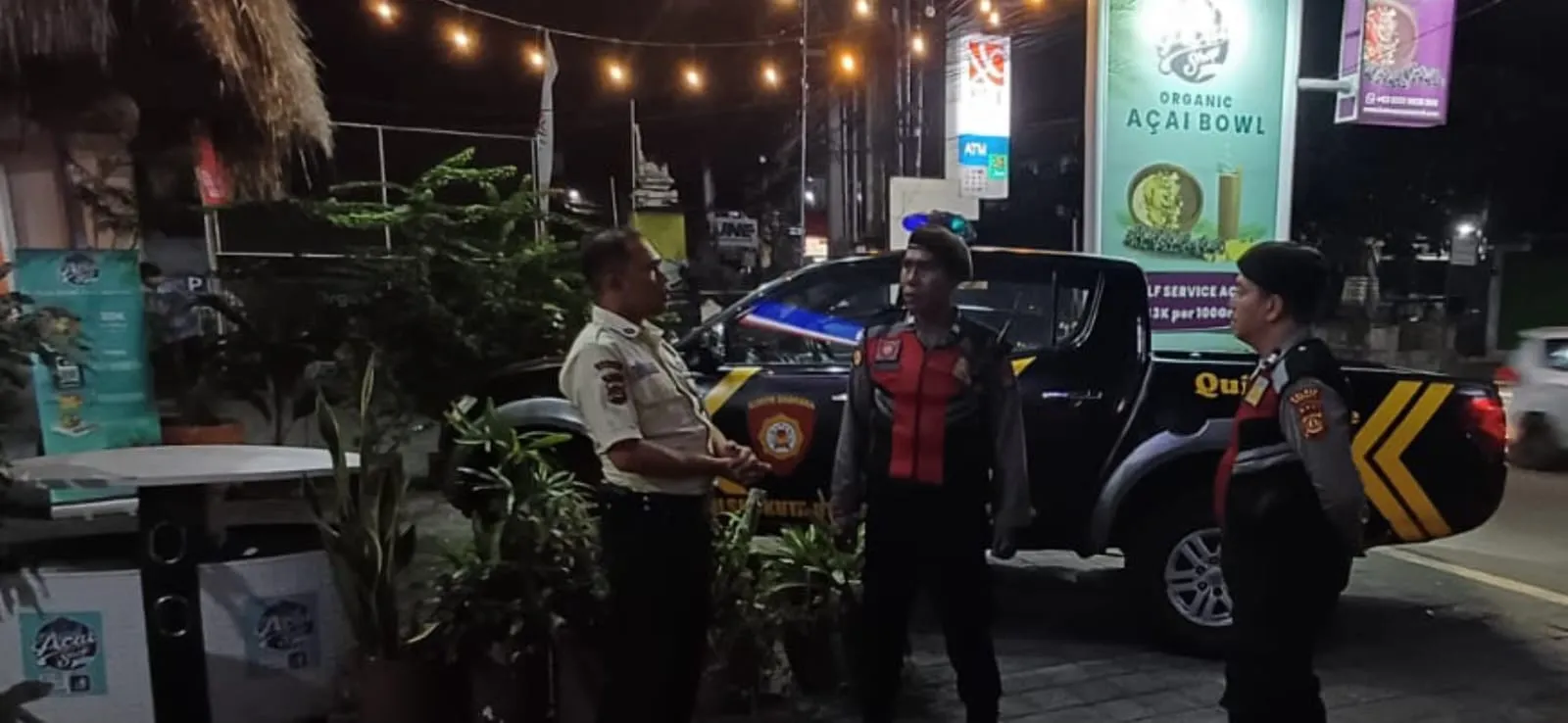 Blue Light Patrol Samapta Polsek Kuta Utara Sambangi Obyek Vital Aset Pemerintah