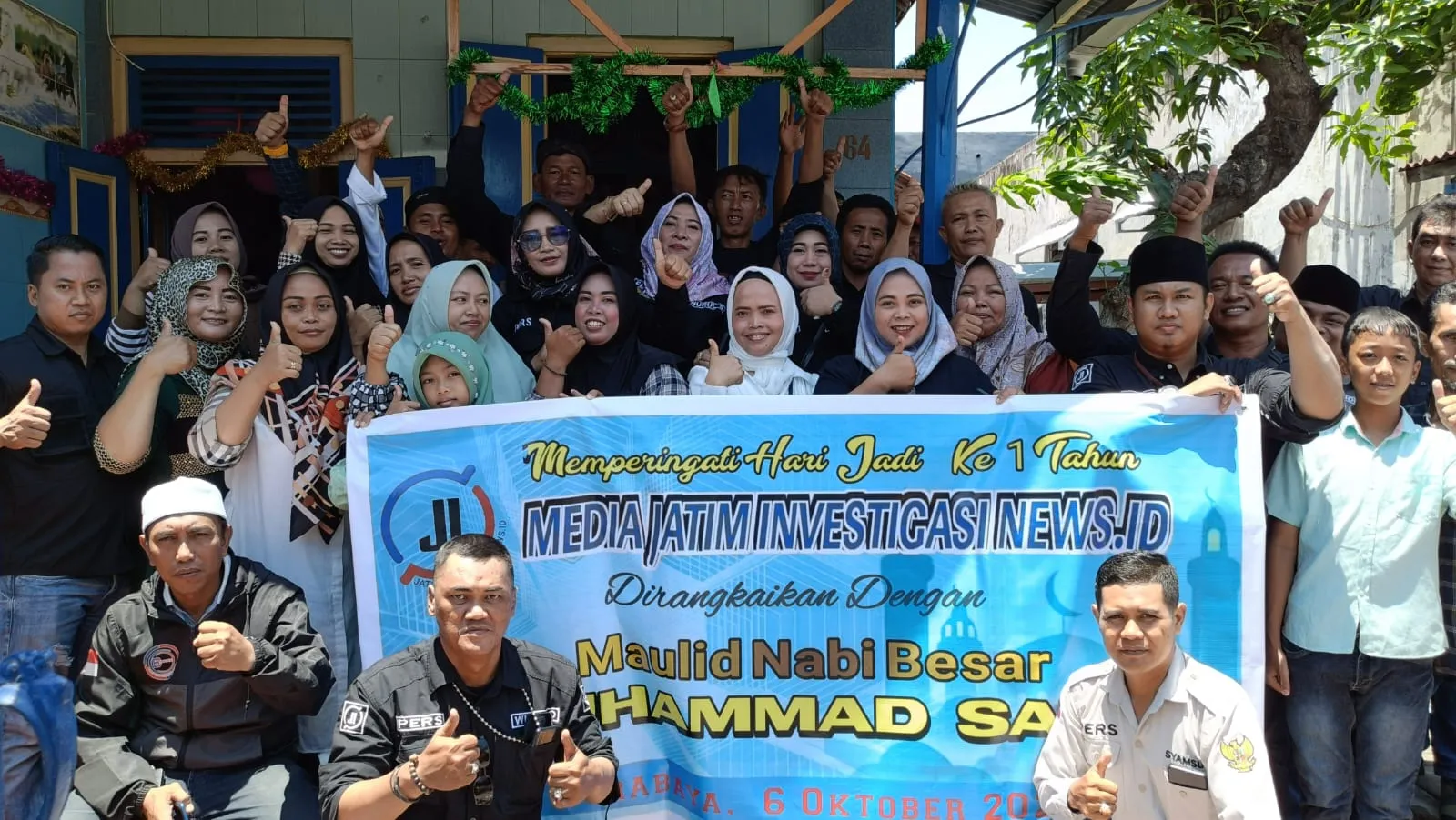 Peringati HUT Ke-1 Tahun Media Online Jatiminvestigasinews.id Gelar Syukuran dan Maulid Nabi Muhammad SAW Serta Bakti Sosial Kepada Kaum Dhuafa