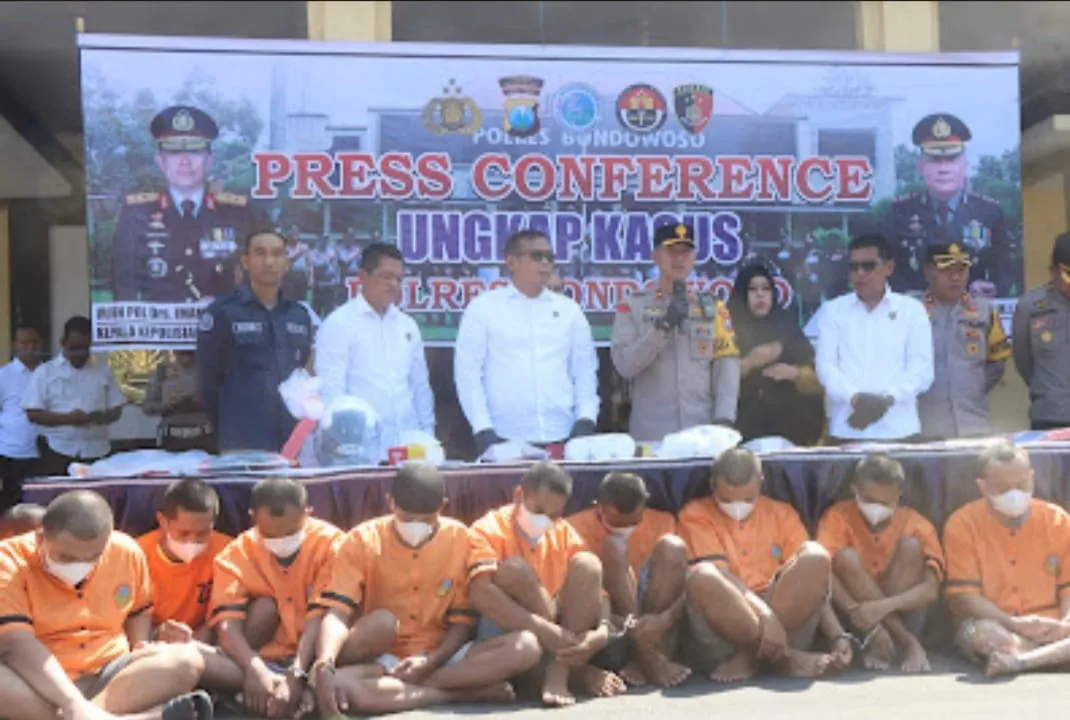 Puluhan Tersangka Berhasil Diamankan Satresnarkoba Polres Bondowoso Selama Ops Tumpas Narkoba Semeru 2024