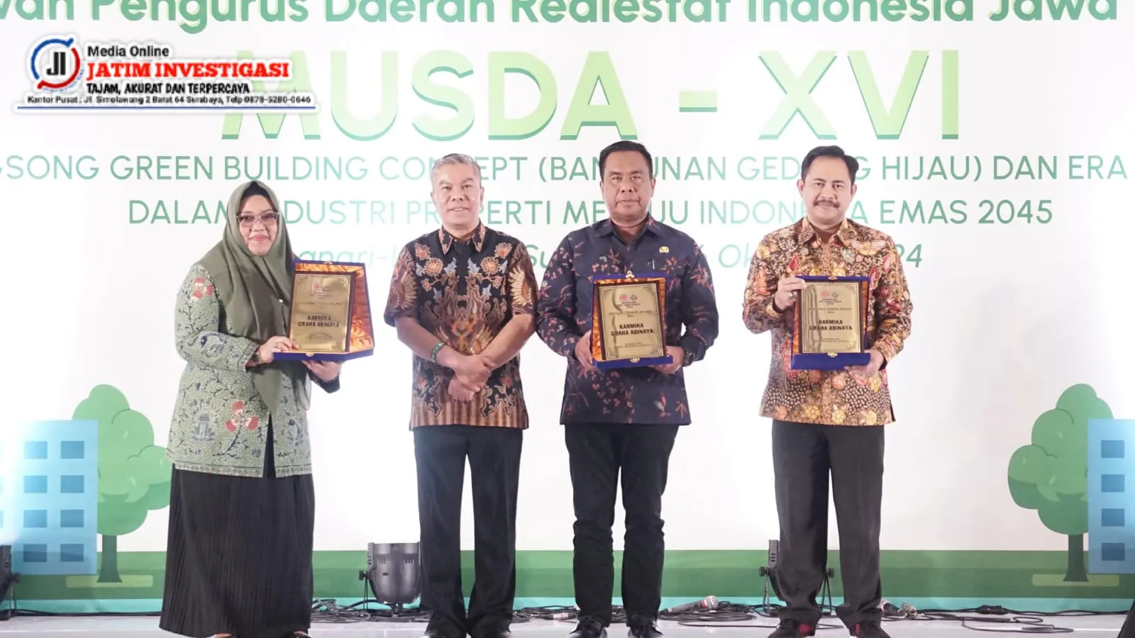Pemkab Sidoarjo Raih Karmika Graha Abinaya Dari DPD REI Jatim