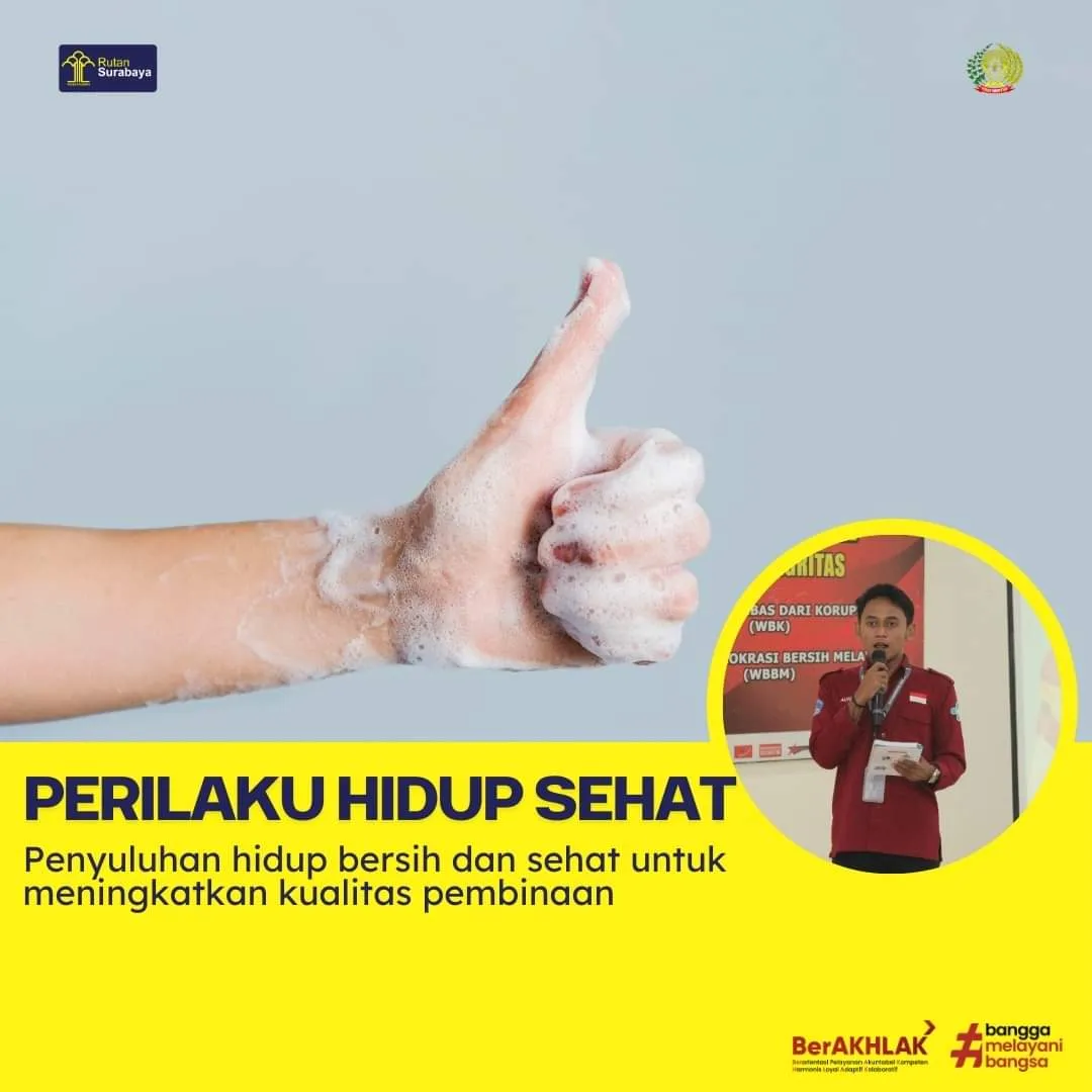 Mahasiswa Magang Berikan Penyuluhan Hidup Bersih dan Sehat kepada Warga Binaan di Rutan Kelas I Surabaya