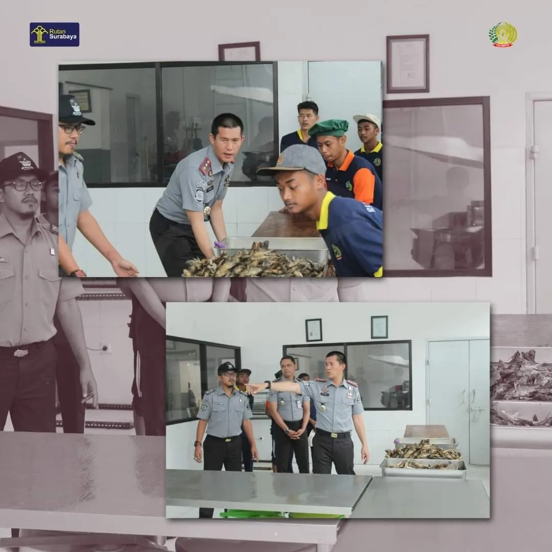 Kepala Rutan Surabaya Tinjau Progres Revitalisasi Dapur Harmoni
