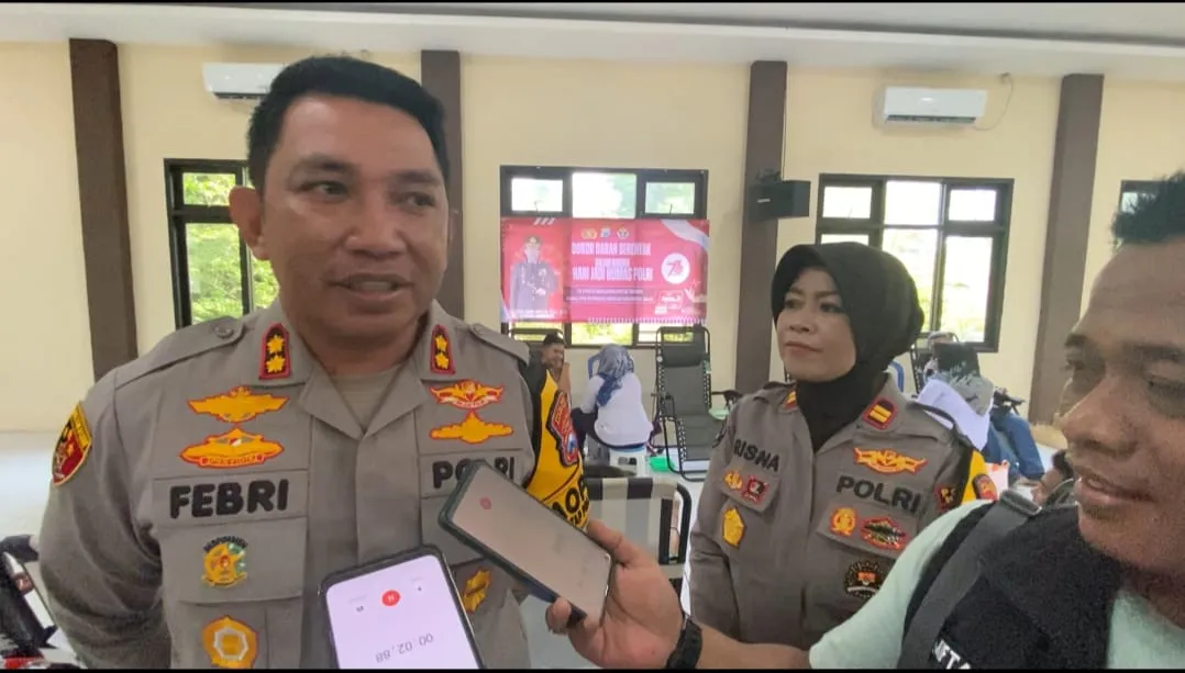 Peringati Hari Jadi Humas Polri ke-73, Polres Bangkalan Gelar Donor Darah 
