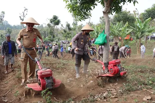 Polres Batu Gandeng Dinas Pertanian Aktifkan Lahan Tidur Wujudkan Ketahanan Pangan