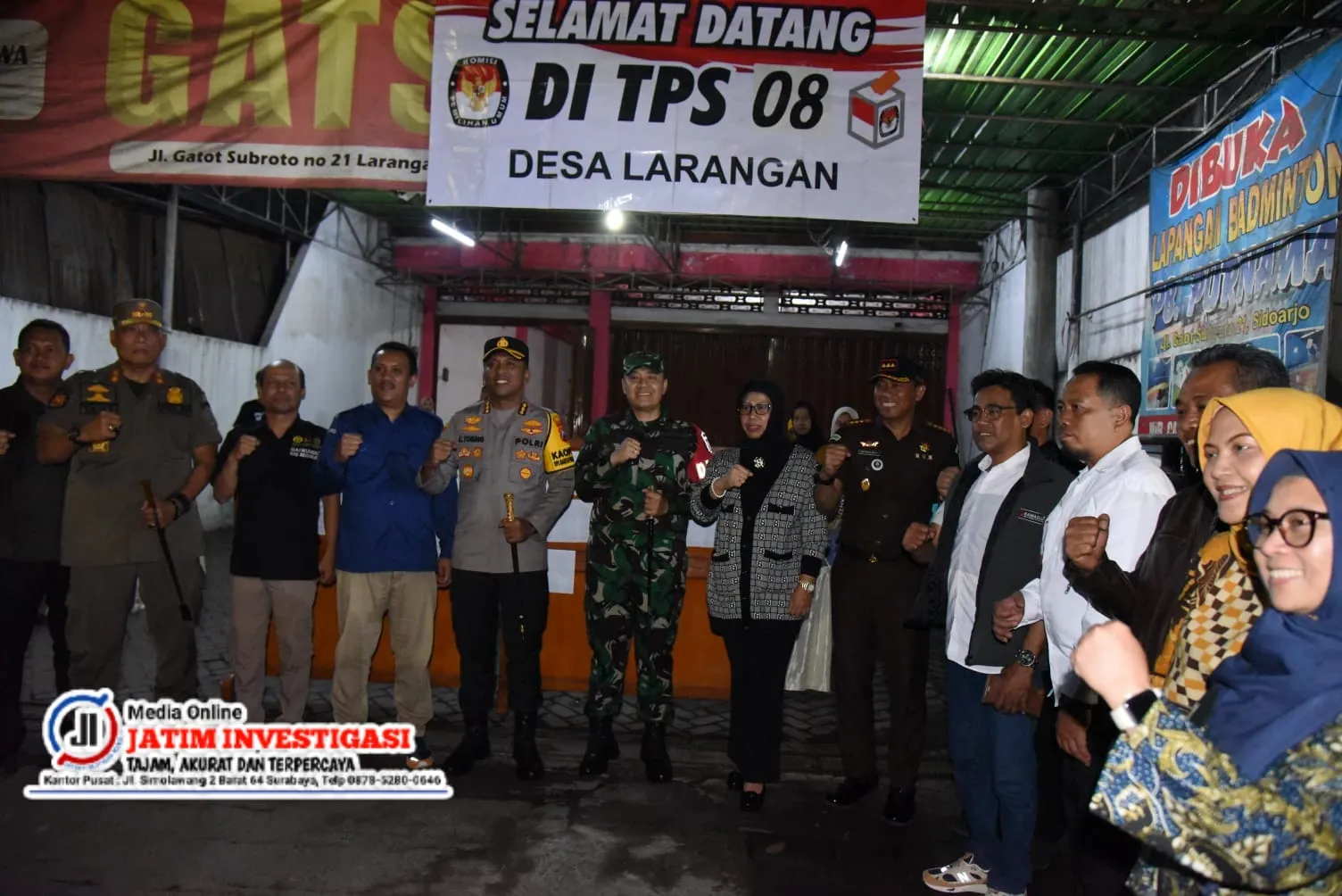 Pastikan Kesiapan Pilkada Serentak 2024, Forkopimda Sidoarjo Sidak TPS