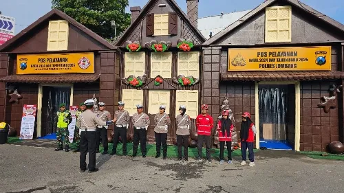 Wahana Rumah Coklat, Posyan Operasi Lilin Semeru 2024 Polres Jombang Siap Layanani Masyarakat