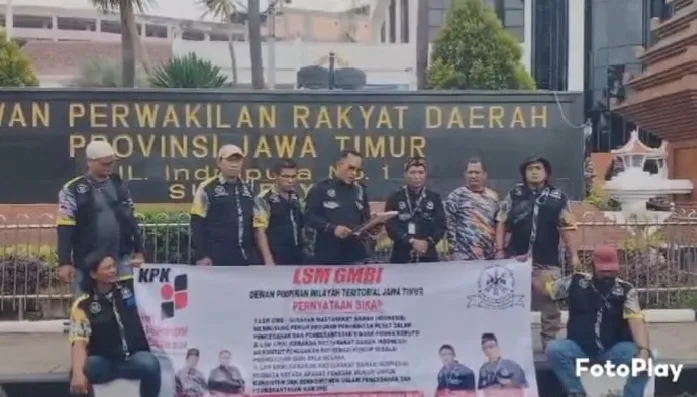 LSM GMBI Dewan Pimpinan teritorial Jawa Timur Memperingati Hari Korupsi Sedunia tahun 2024