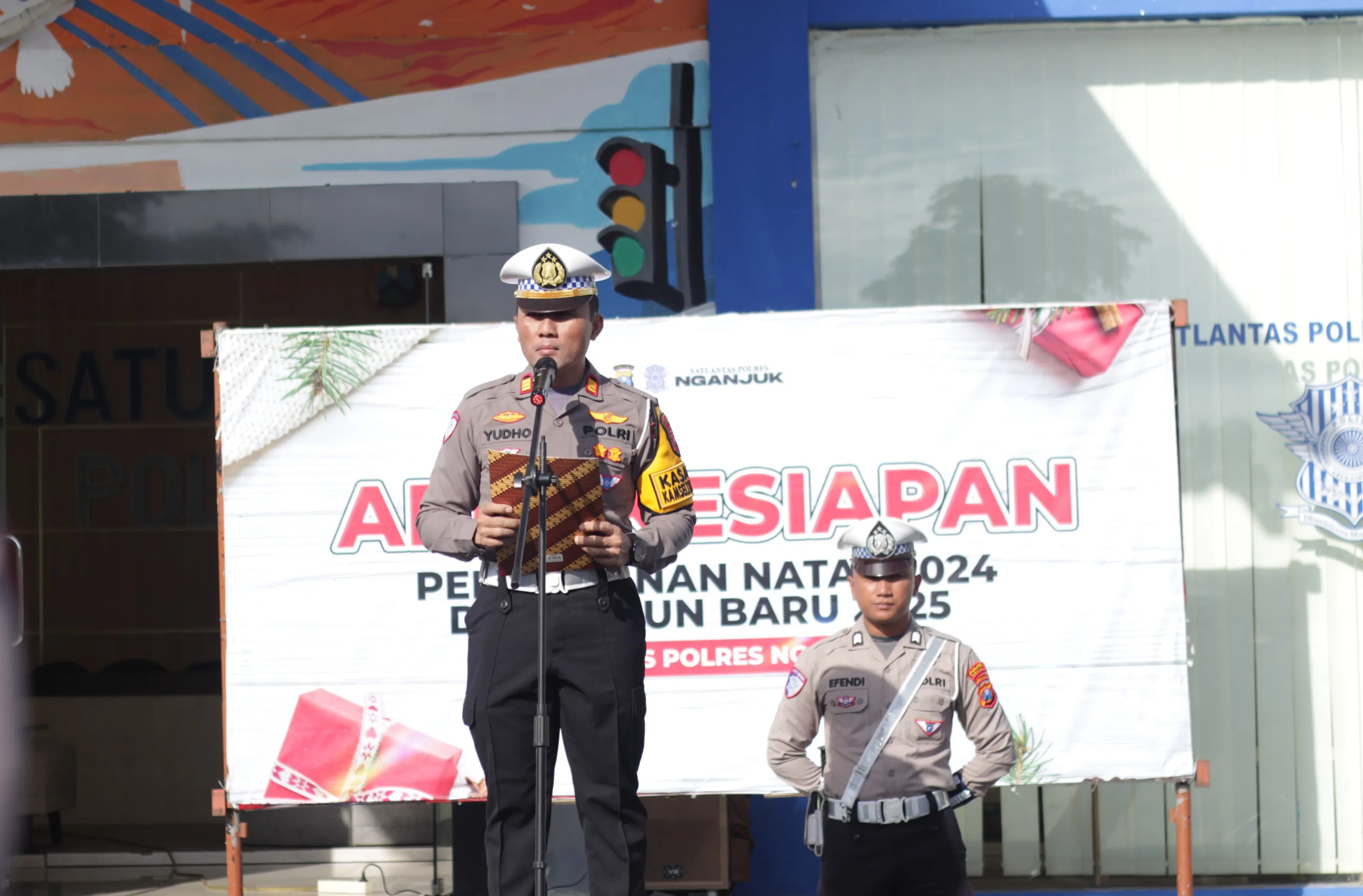 Apel Kesiapan, Satlantas Nganjuk Siap Amankan Libur Natal 2024 dan Tahun Baru 2025