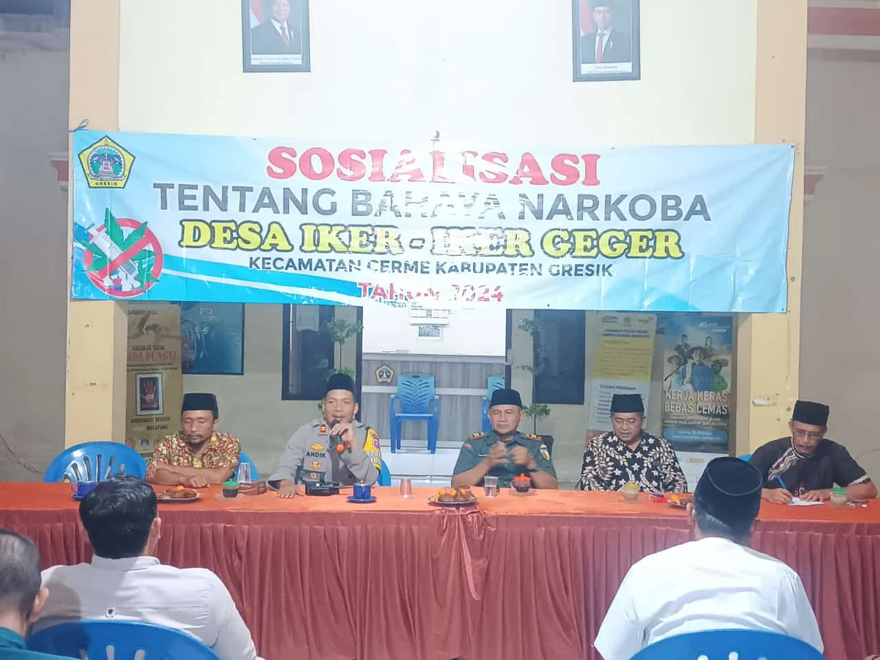 Untuk Mencegah penyalahgunaan Bahayanya Narkoba, Desa Iker-iker Gelar Sosialisasi