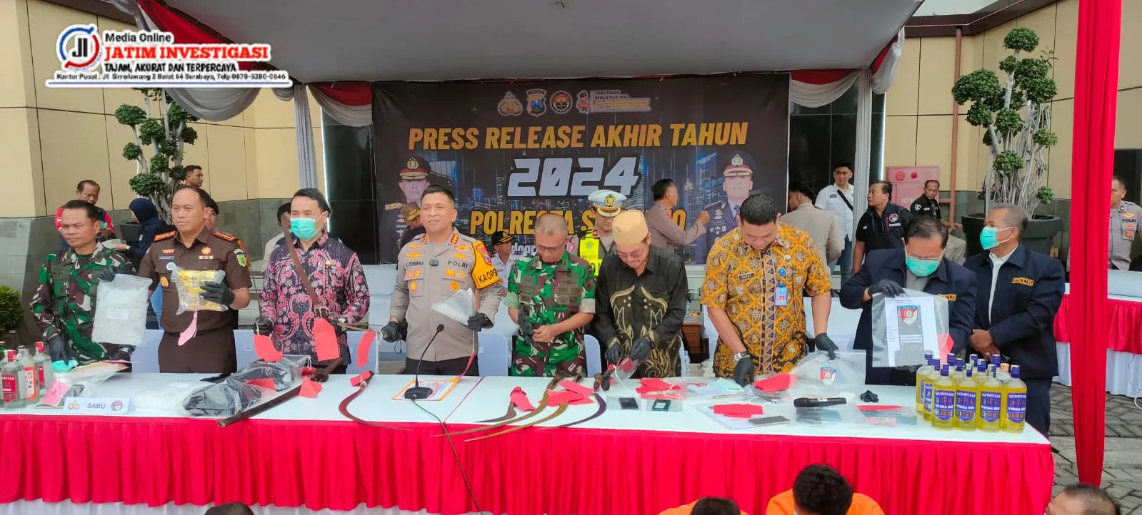 Gelar Press Release Akhir Tahun 2024, Polresta Sidoarjo Beberkan Pencapaian Ungkap Kasus
