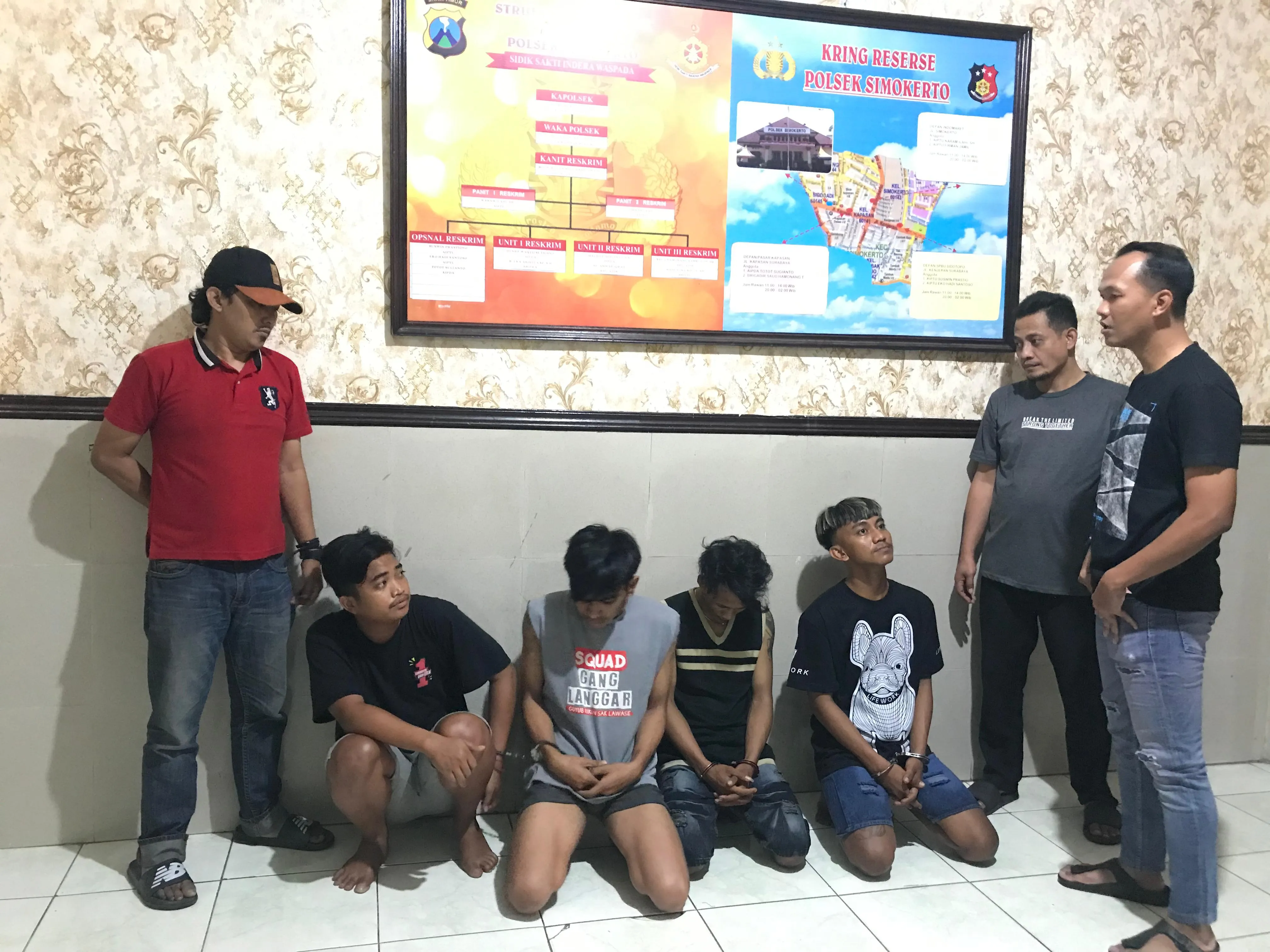 Komplotan Curanmor dan Pemain Judol Ditangkap Polsek Simokerto