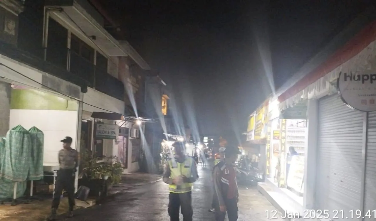 Polsek Kuta Selatan Gelar Blue Light Patrol Untuk Jaga Keamanan dan Antisipasi Bencana