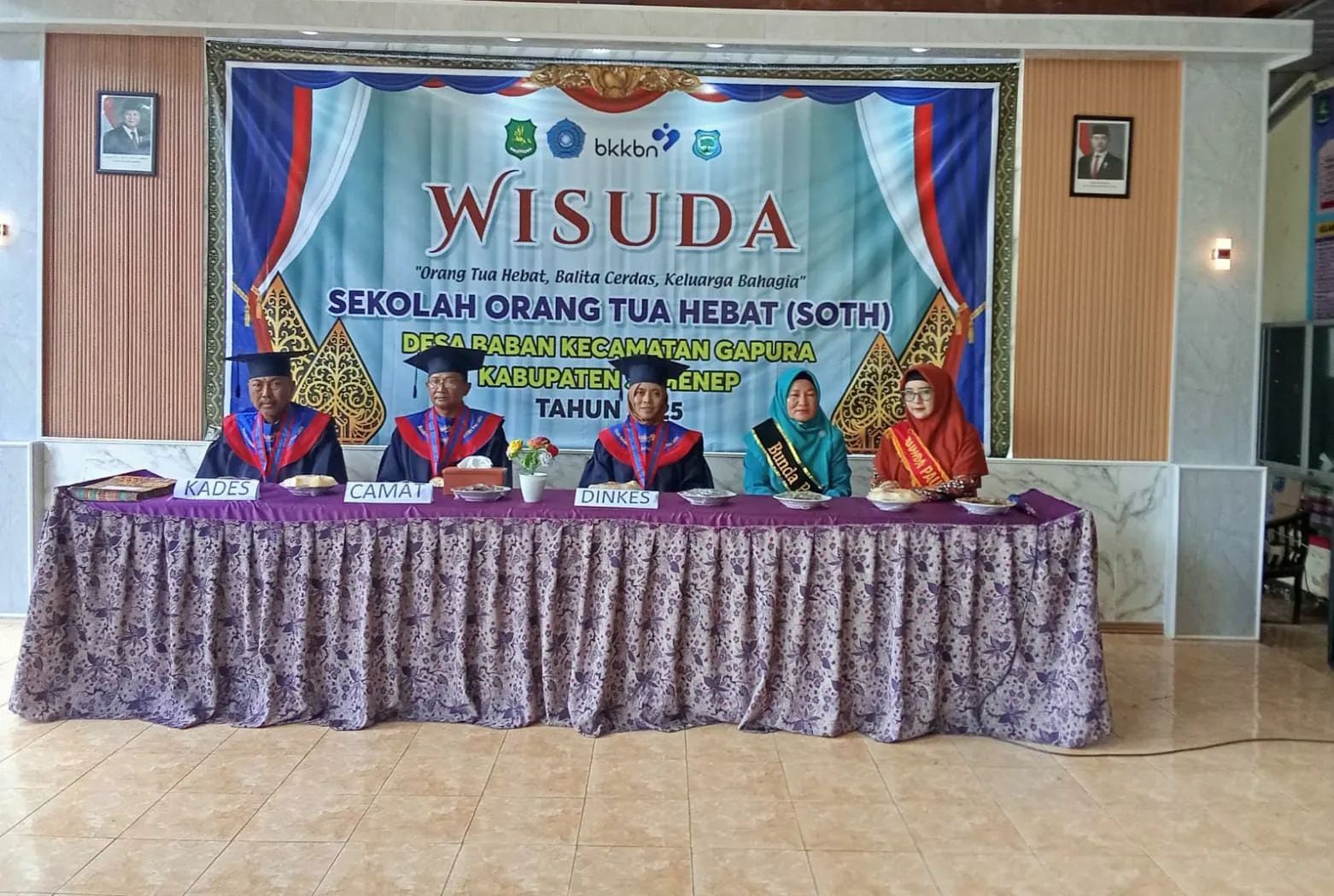 Wisuda Sekolah Orang Tua Hebat TK Melati Desa Baban Sukses Digelar