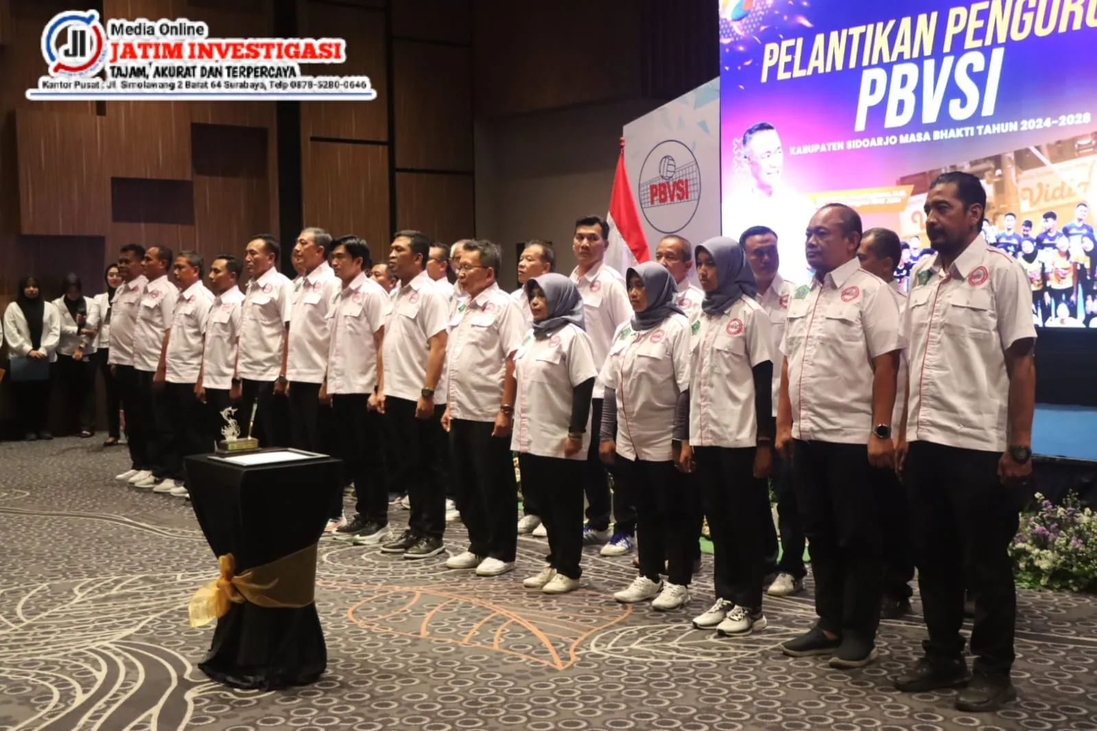 Pelantikan Pengurus PBVSI Kabupaten Sidoarjo Masa Bhakti 2024-2028 Oleh Kapolda Jatim