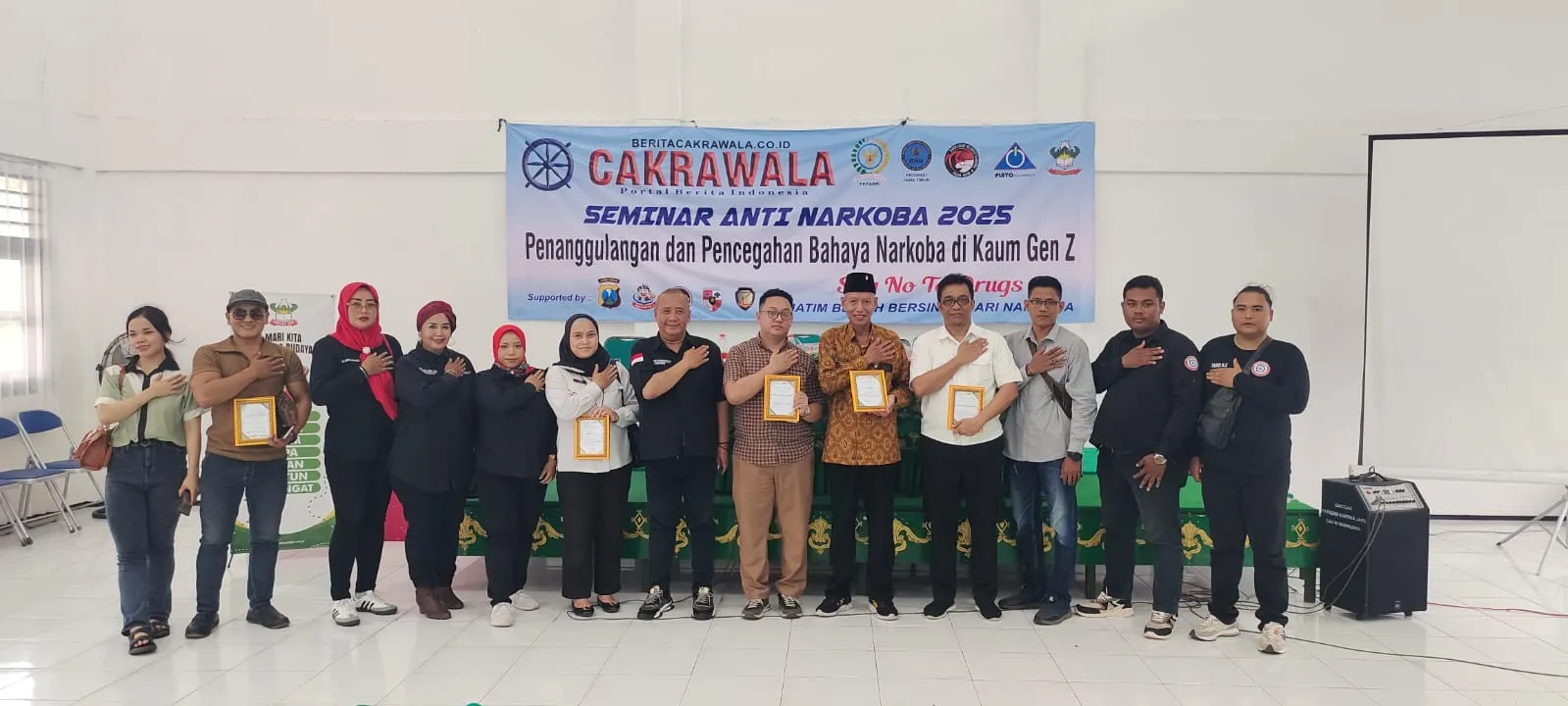 Media Onlien dan Cetak Berita Cakrawala Telah Menggelar Seminar Anti Narkoba