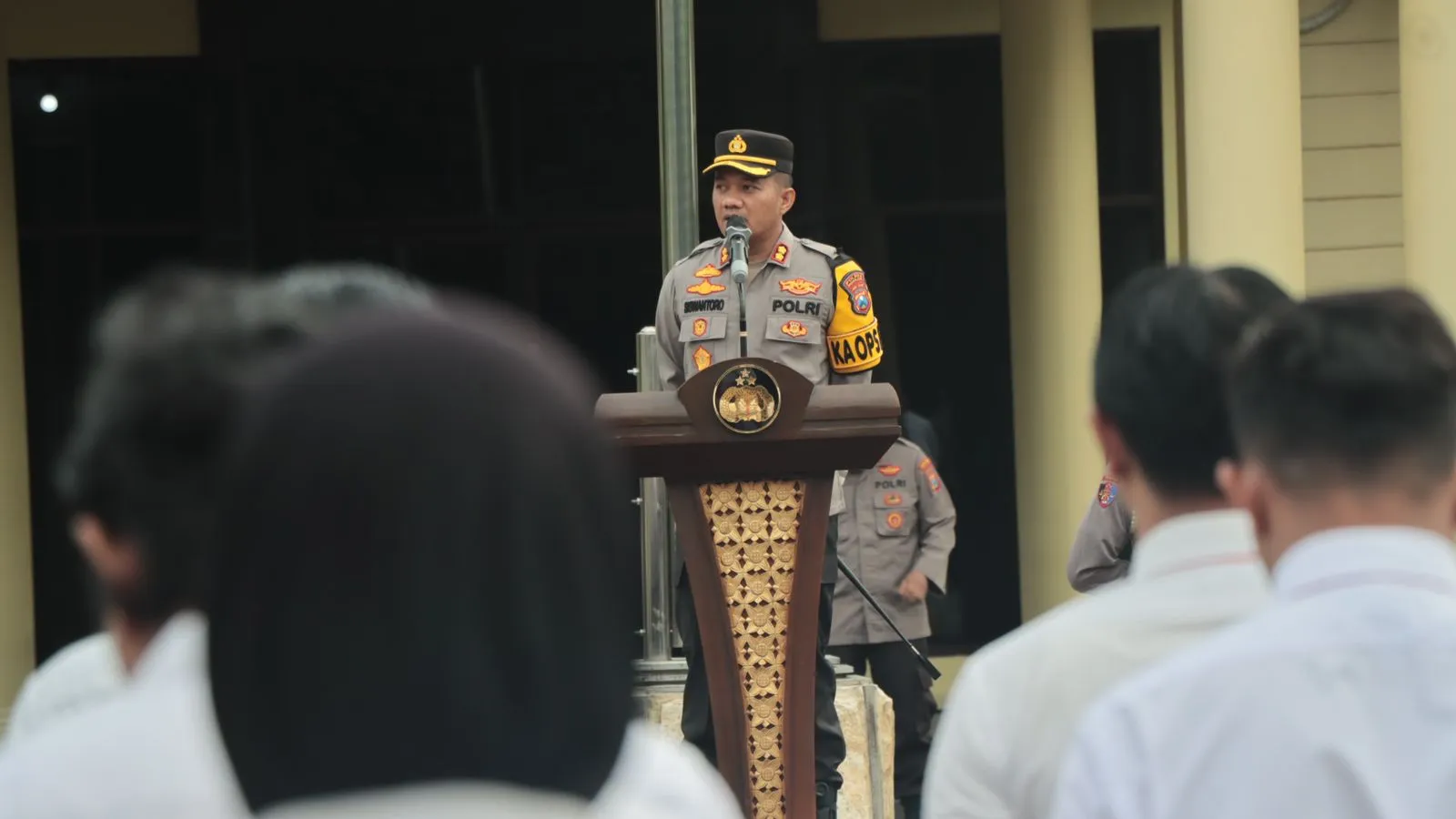 Kapolres Nganjuk Tekankan Integritas dan Dukungan pada Ketahanan Pangan dalam Apel Besar