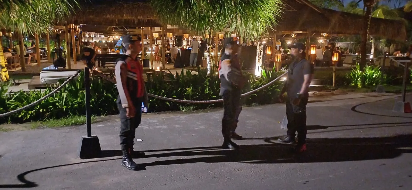Polsek Kuta Utara Blue Light Patrol Wujudkan Situasi Aman Di Tempat Hiburan Malam