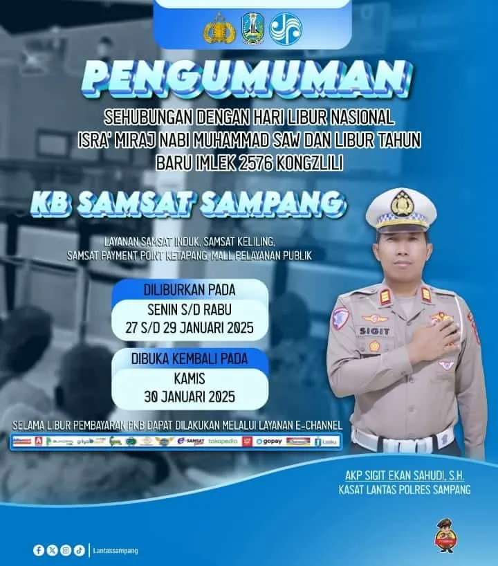 Layanan SIM, BPKB, STNK di Samsat Polres Sampang Tutup Sementara, Begini Informasi dari Kasat Lantas Polres Sampang