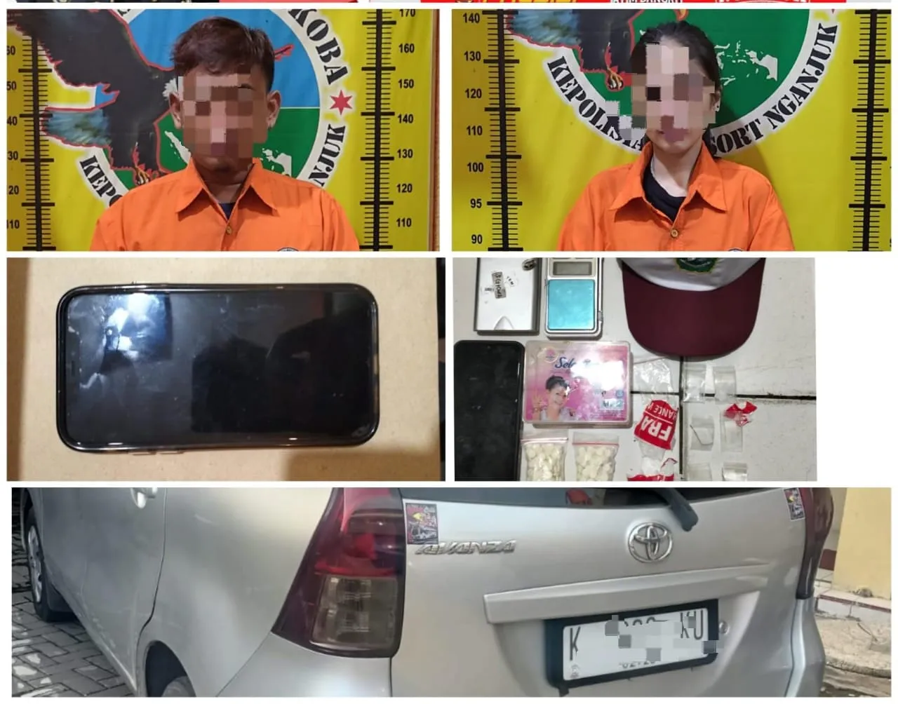 Polres Nganjuk Bongkar Jaringan Narkotika, Tiga Tersangka Ditangkap