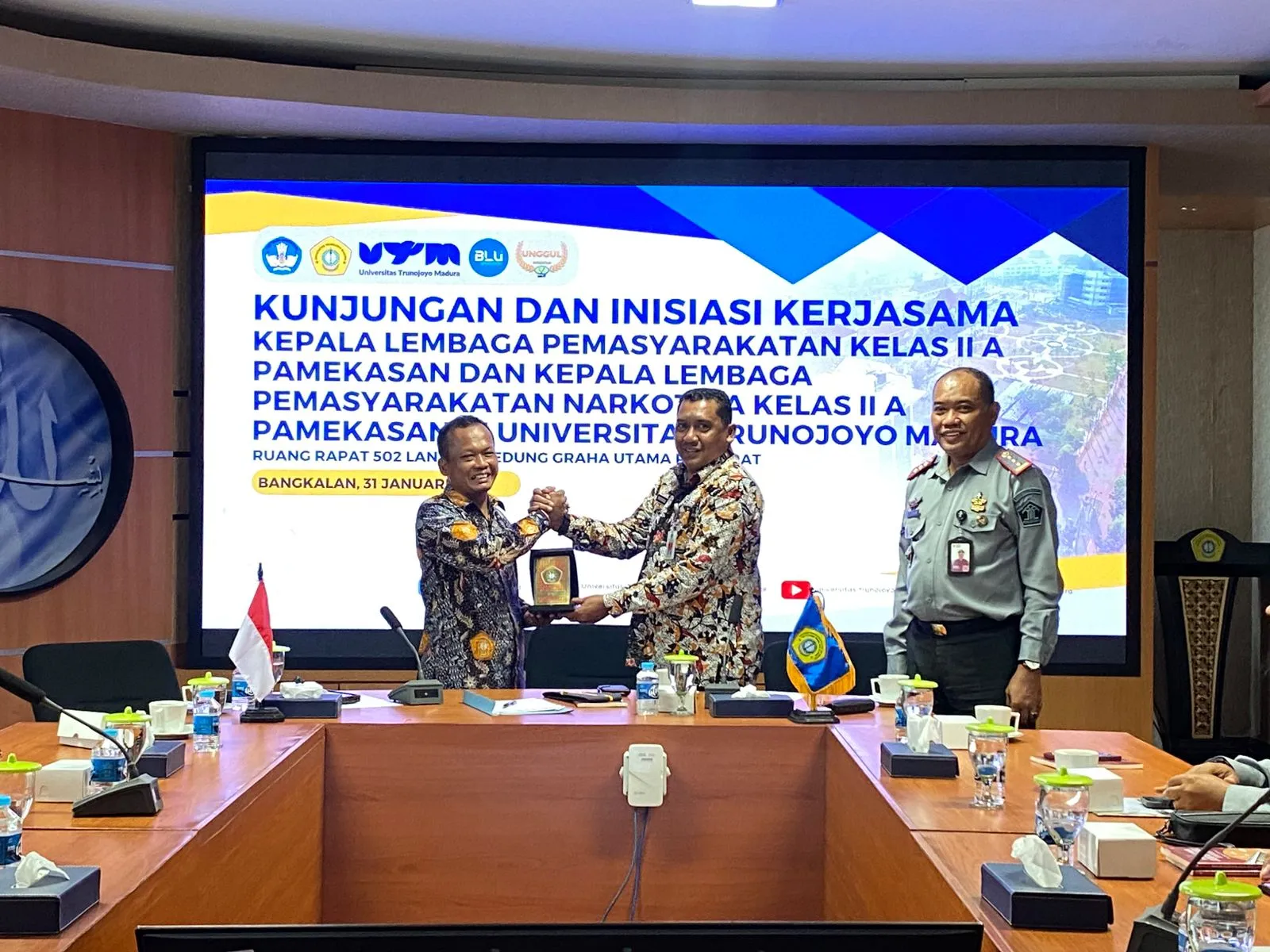 Lapas Narkotika Kelas IIA Pamekasan Hadiri Kunjungan dan Inisiasi Kerjasama di Gedung Graha Utama Universitas Trunojoyo