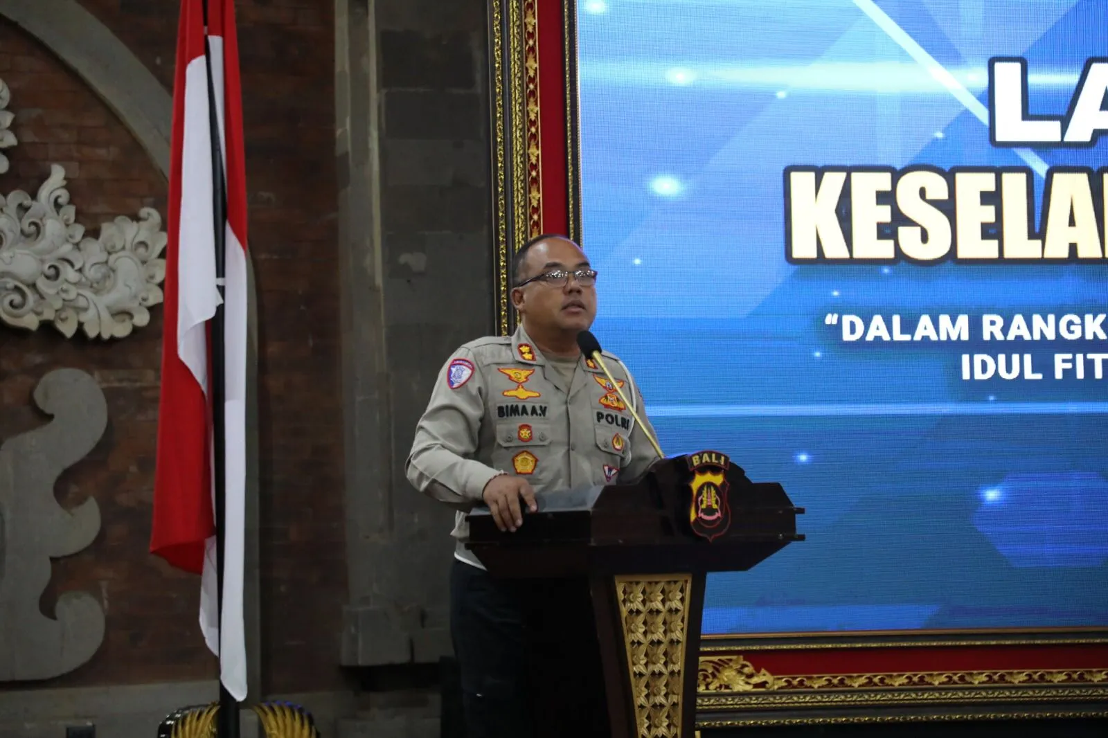 Polda Bali Gelar Latihan Pra Oprasi Keselamatan Agung 2025