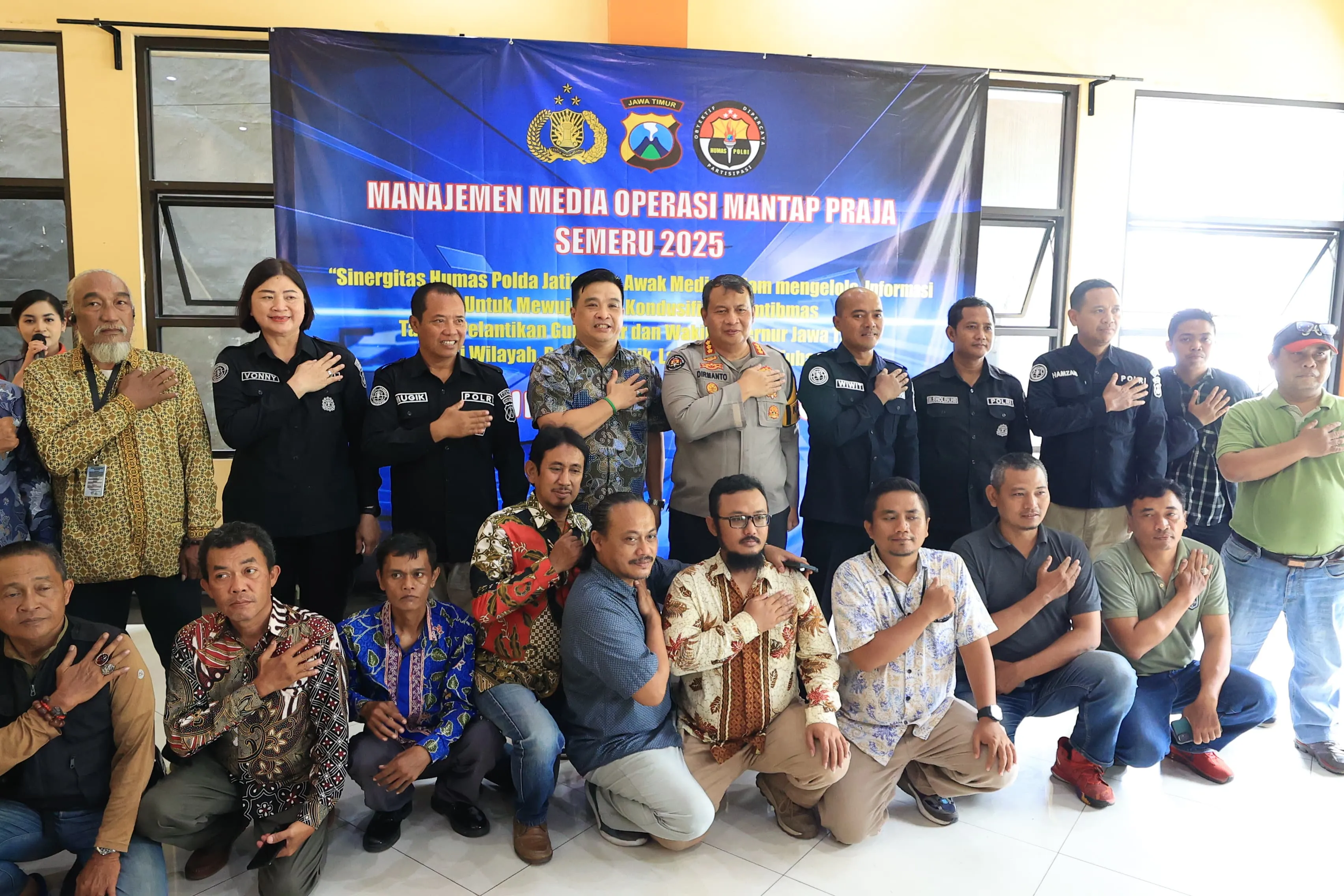 Polda Jatim Gandeng Media Jaga Kondusifitas Jelang Pelantikan Gubernur dan Wakil Gubernur Jawa Timur