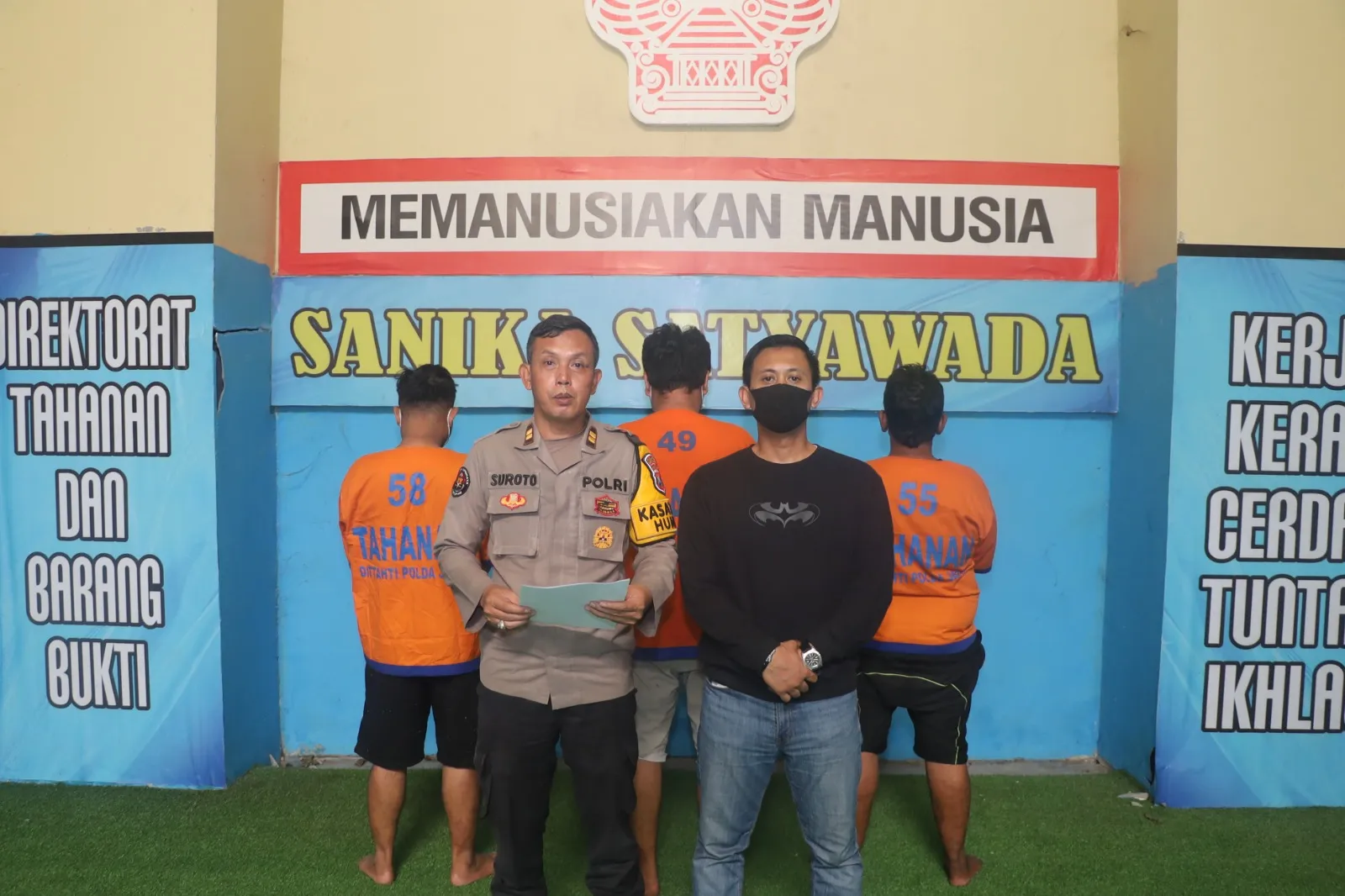 Polres Pelabuhan Tanjung Perak Tangkap Tiga Pelaku Penusukan di Jl. Jakarta Surabaya, Satu Pelaku DPO