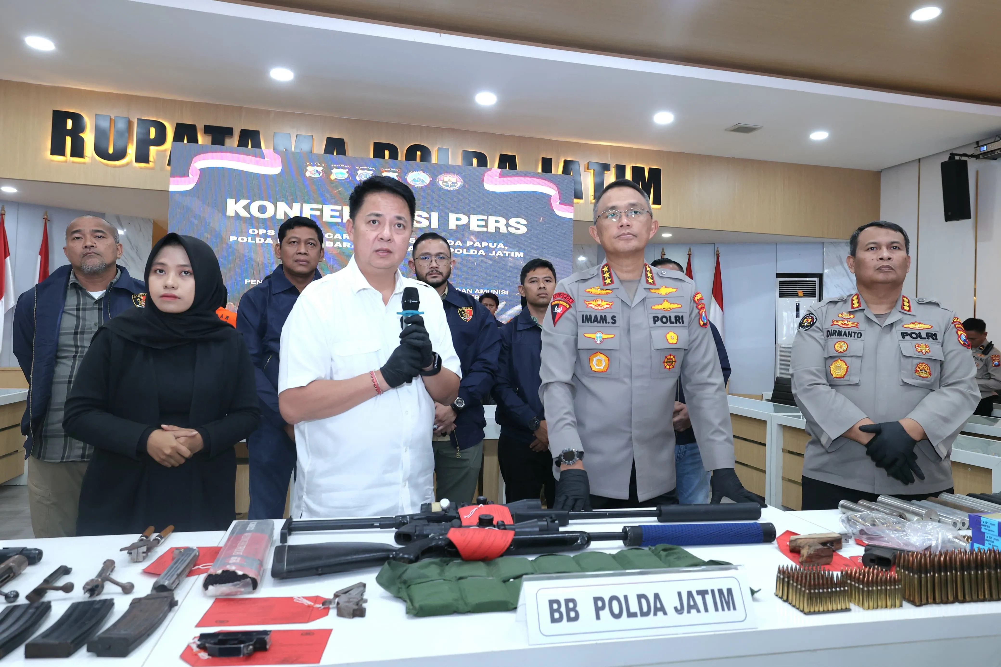 Polda Jatim Berhasil Gagalkan Penyelundupan Senjata di Bojonegoro Diduga Untuk KKB Papua