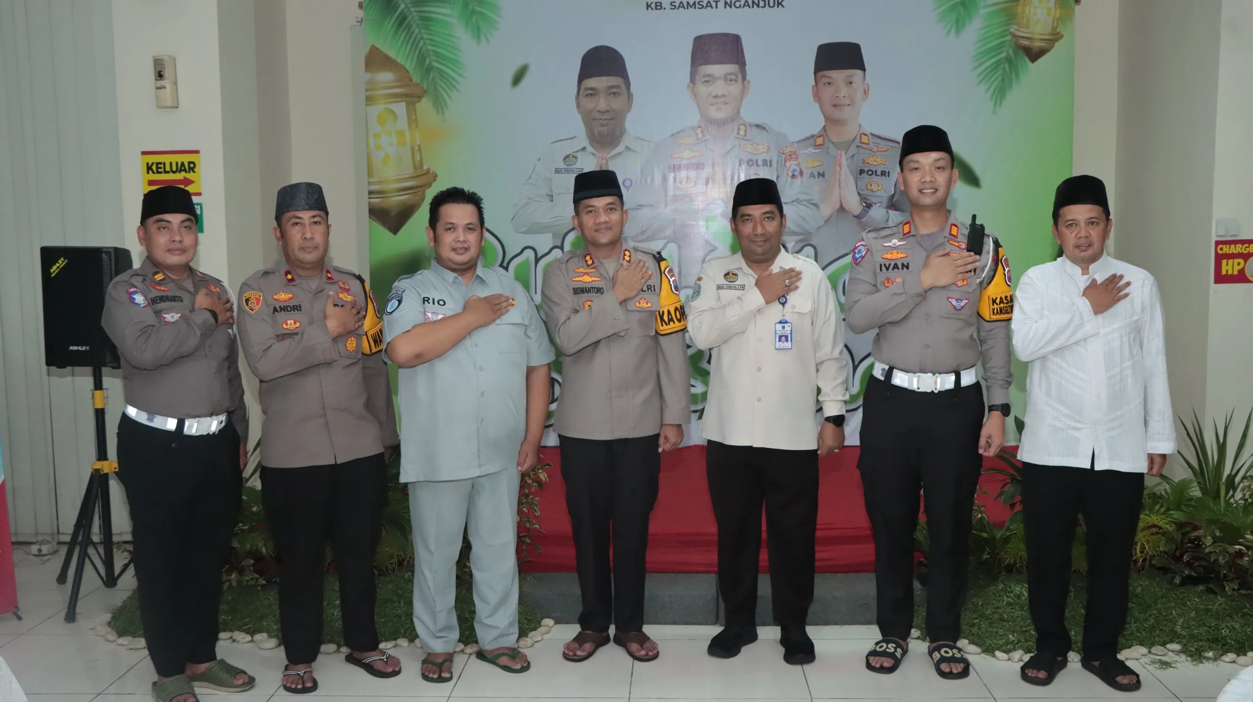 Perkuat Sinergi untuk Pelayanan, Polres Nganjuk dan Kb. Samsat Nganjuk Gelar Silaturahmi Kamtibmas