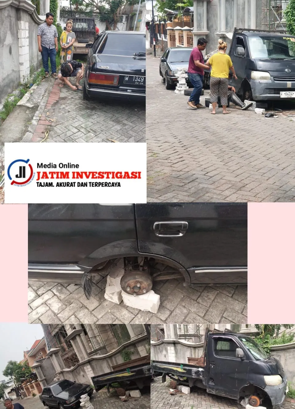 Satu Keluarga Nekat Lakukan Pengerusakan 2 Unit Mobil