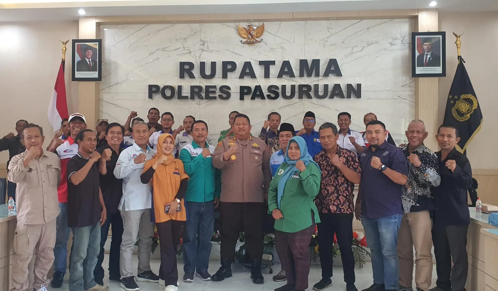 Polres Pasuruan Gelar Silaturahmi dengan Serikat Pekerja Jelang May Day